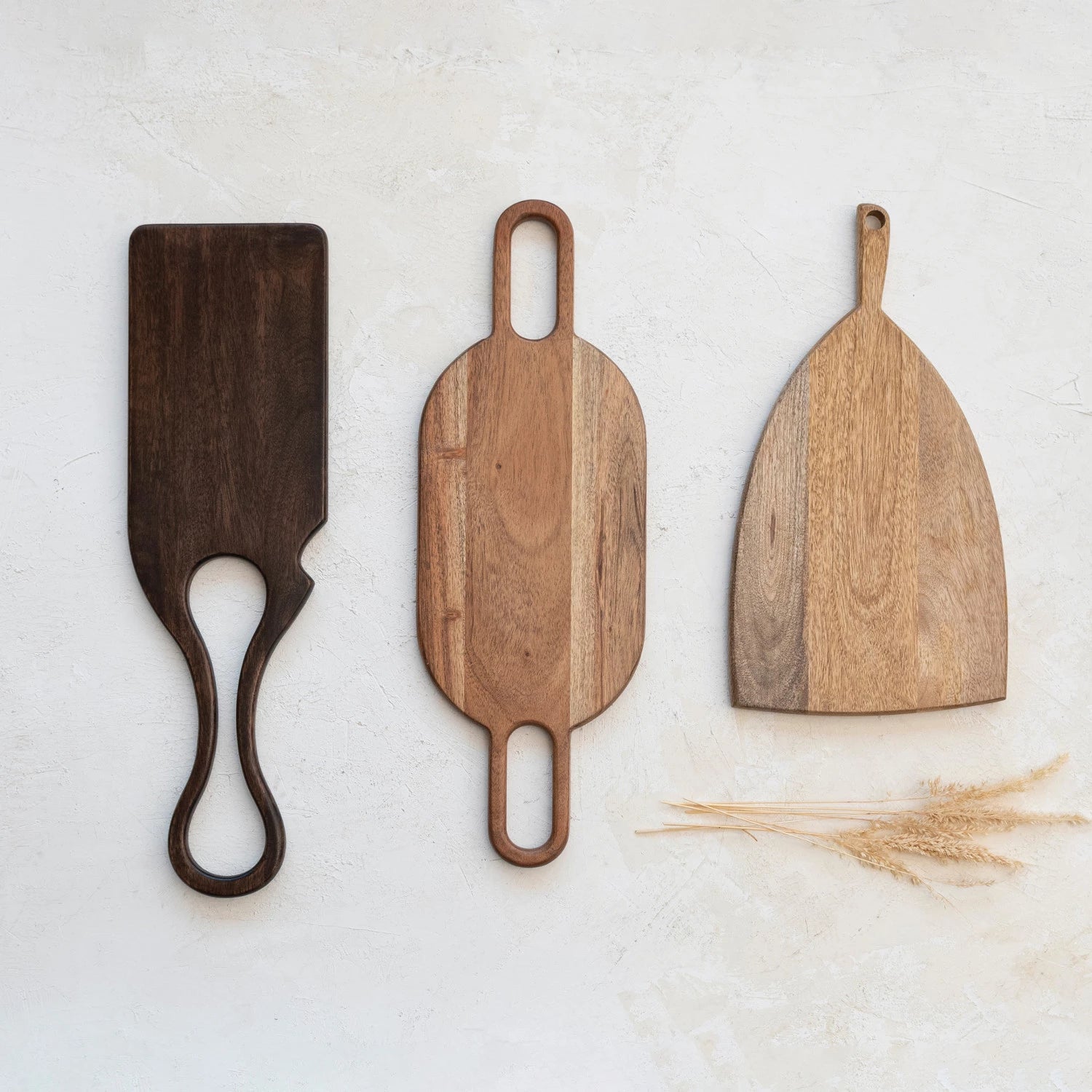 Espresso Acacia Wood Cheese/Cutting Board w/ Handle