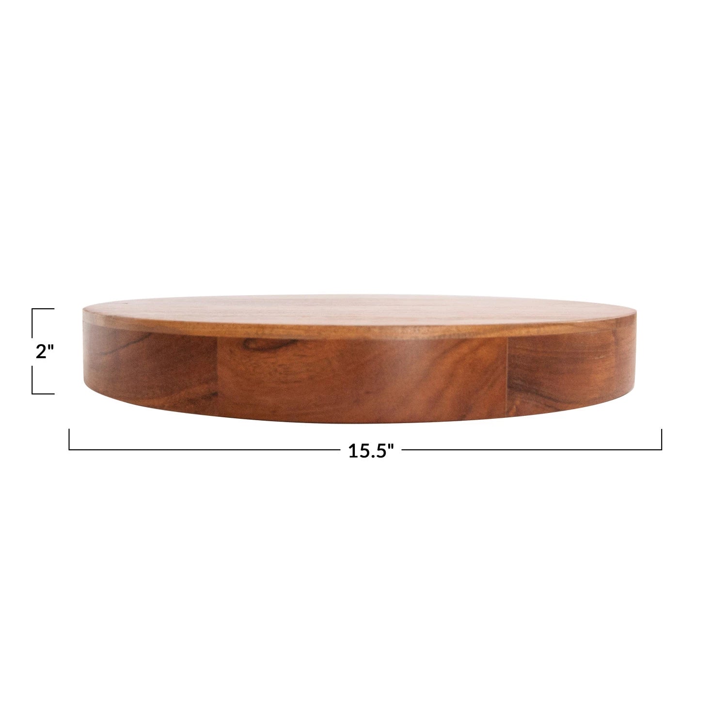 Acacia Wood Pedestal w/ Handles