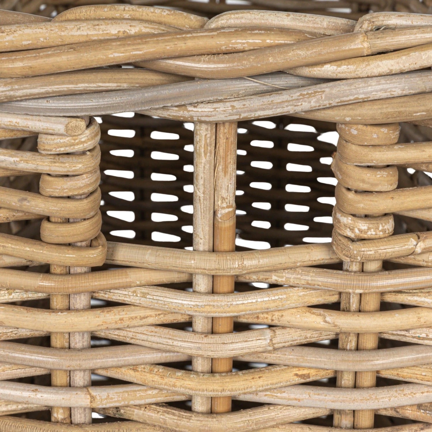 Woven Wicker Rattan Baskets w/ Handles