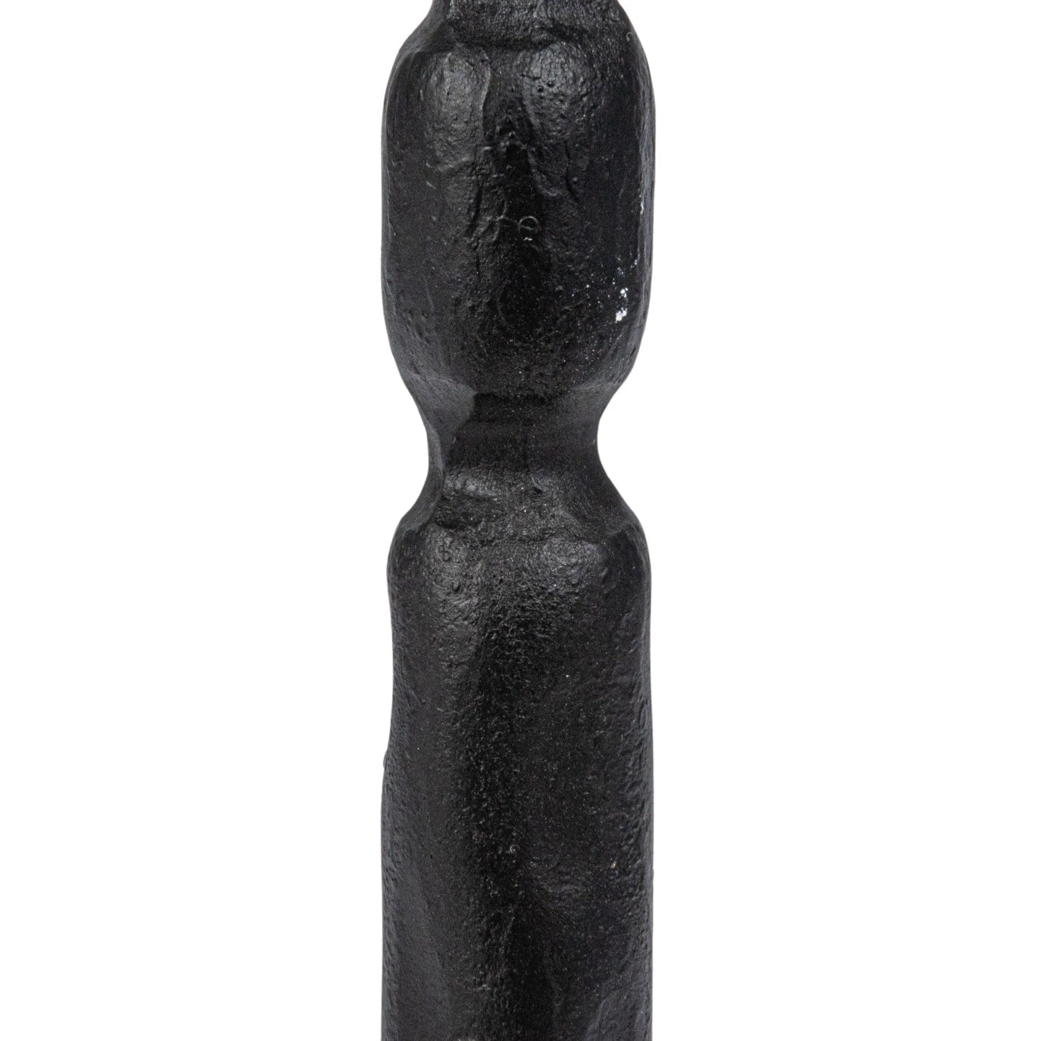 Black Hand-Forged Cast Iron Taper Holder