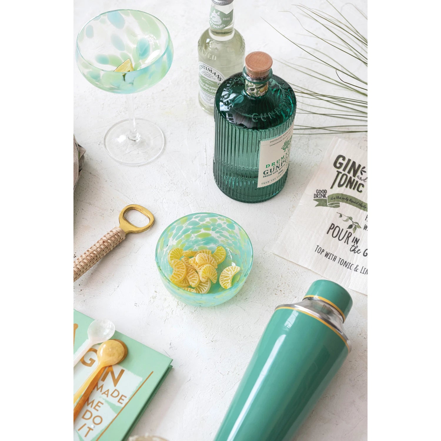 Hand-Blown Confetti Glass Bowl