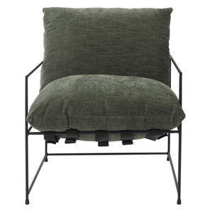 Green Velvet Inska Chair