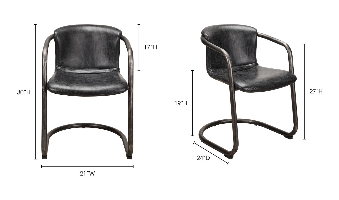 Freeman Dining Chair- Black