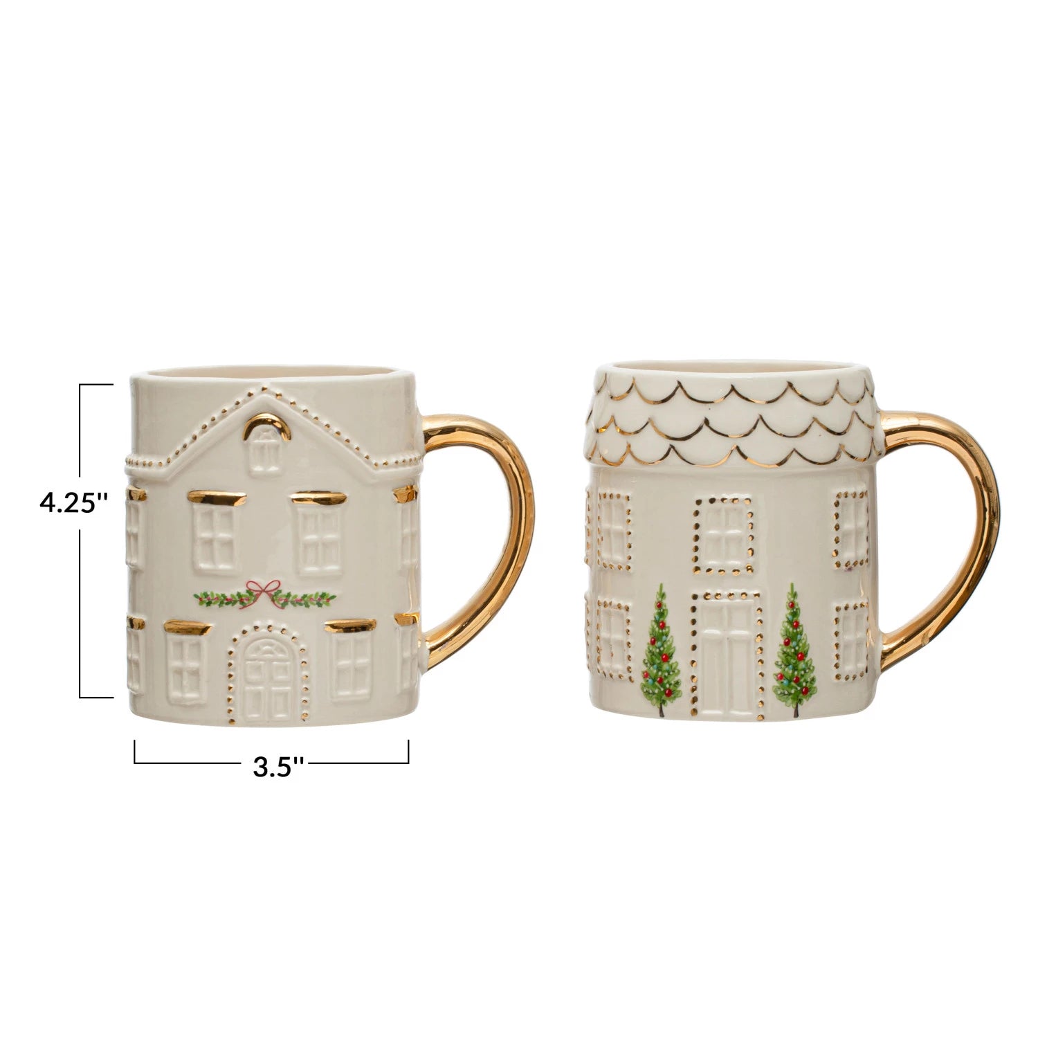 Hand-Stamped House Mug