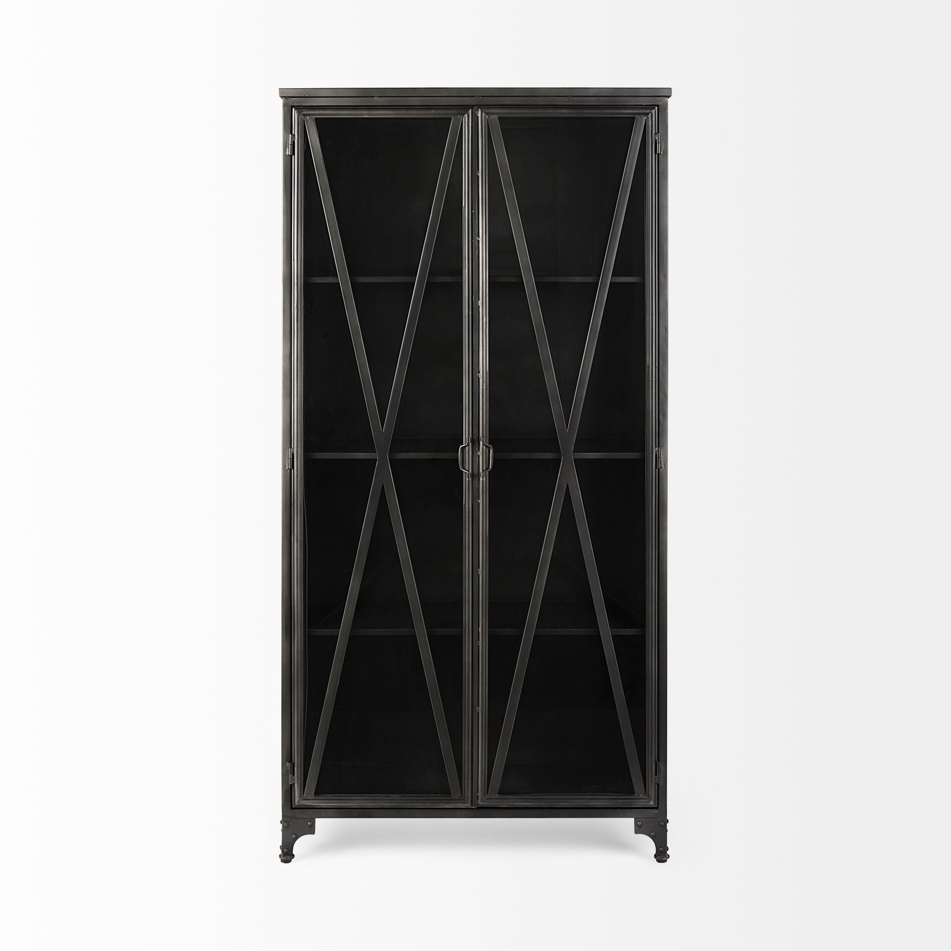 Capreol Black Metal Cabinet