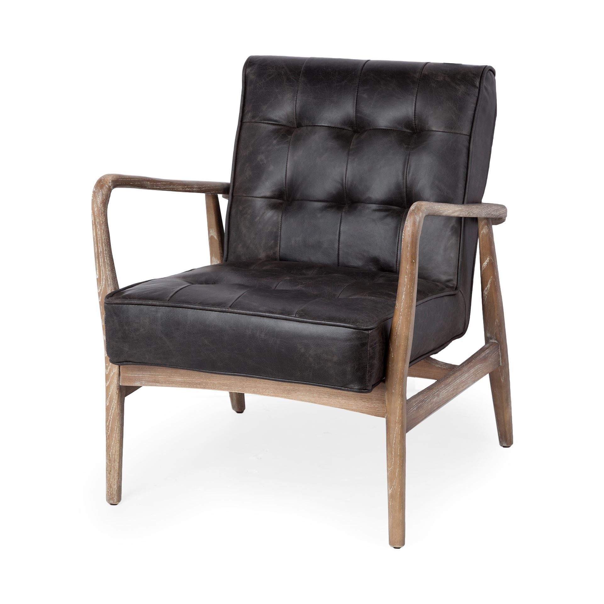 Phineas Leather Accent Chair