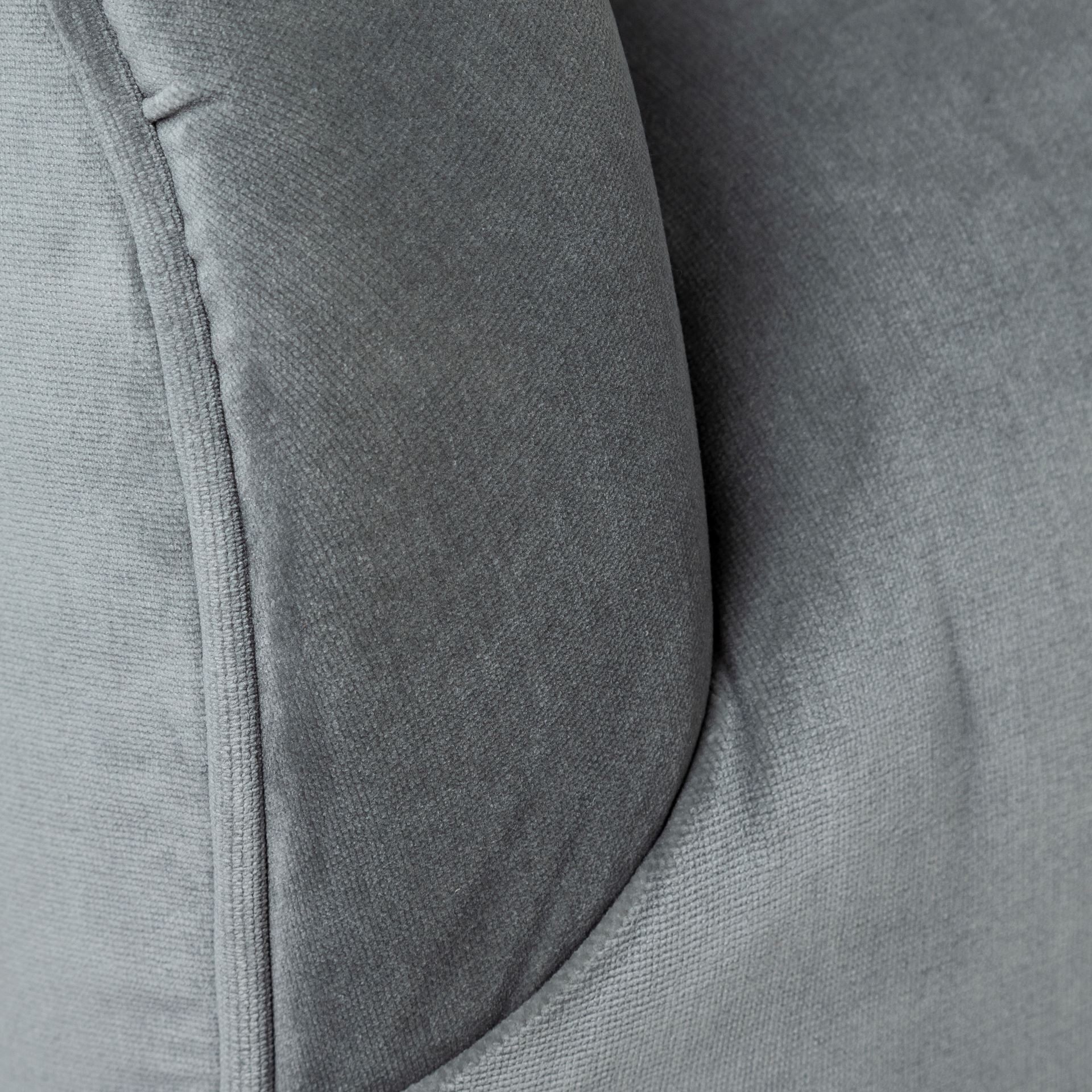James Gray Blue Velvet Swivel Chair