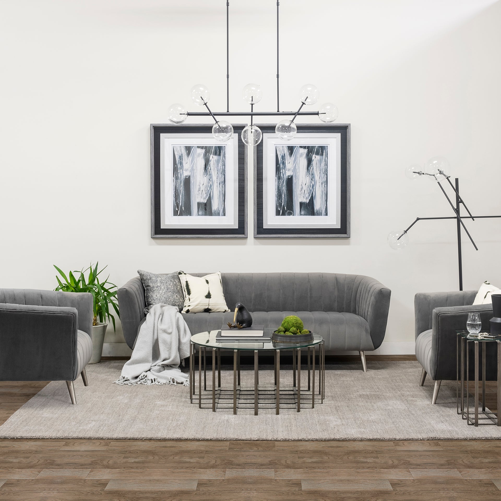 Connor Globe Floor Lamp