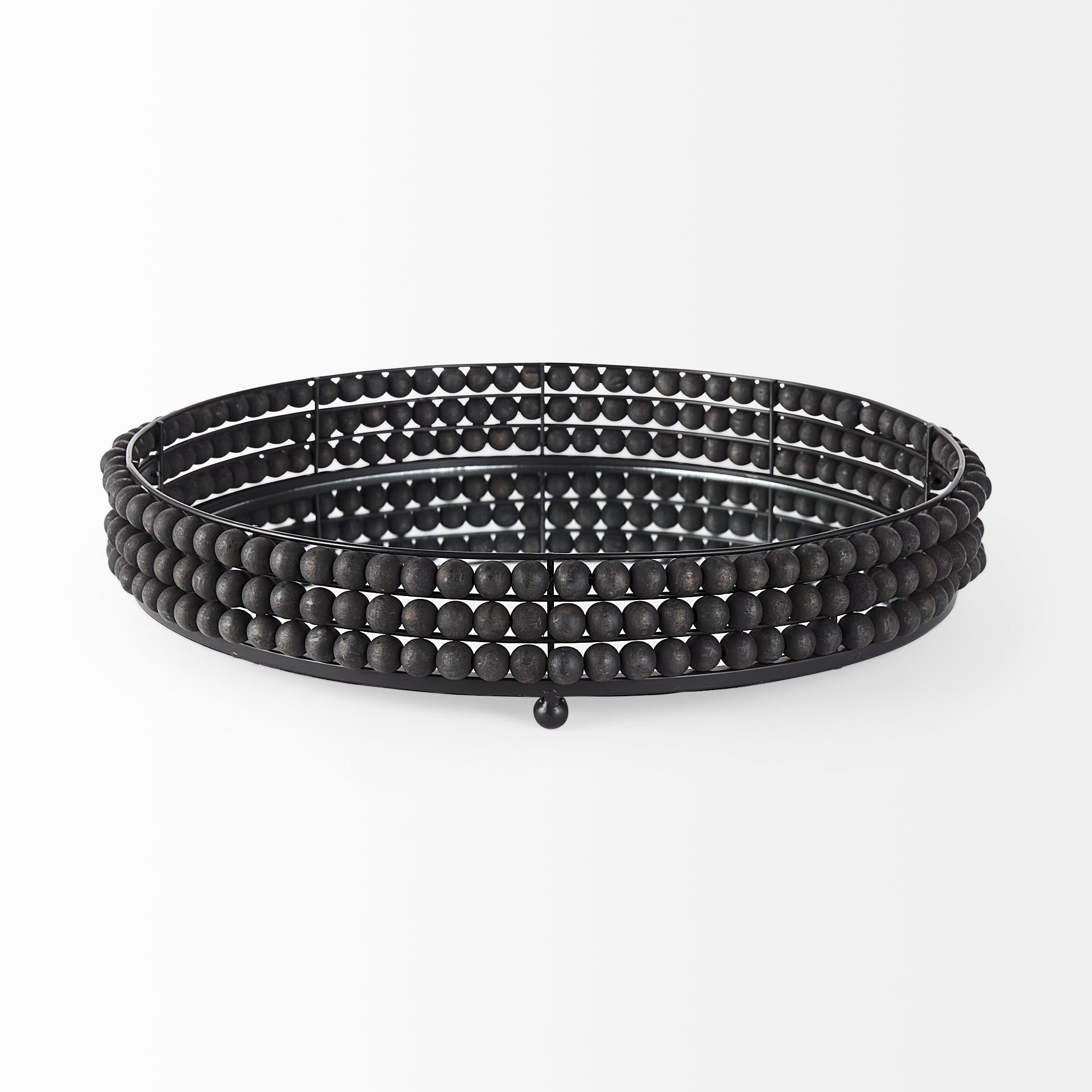 Decatur Beaded Round Tray