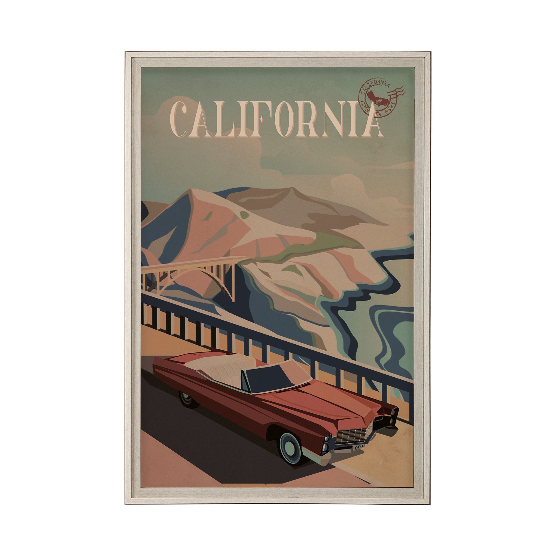 California Go Framed Art