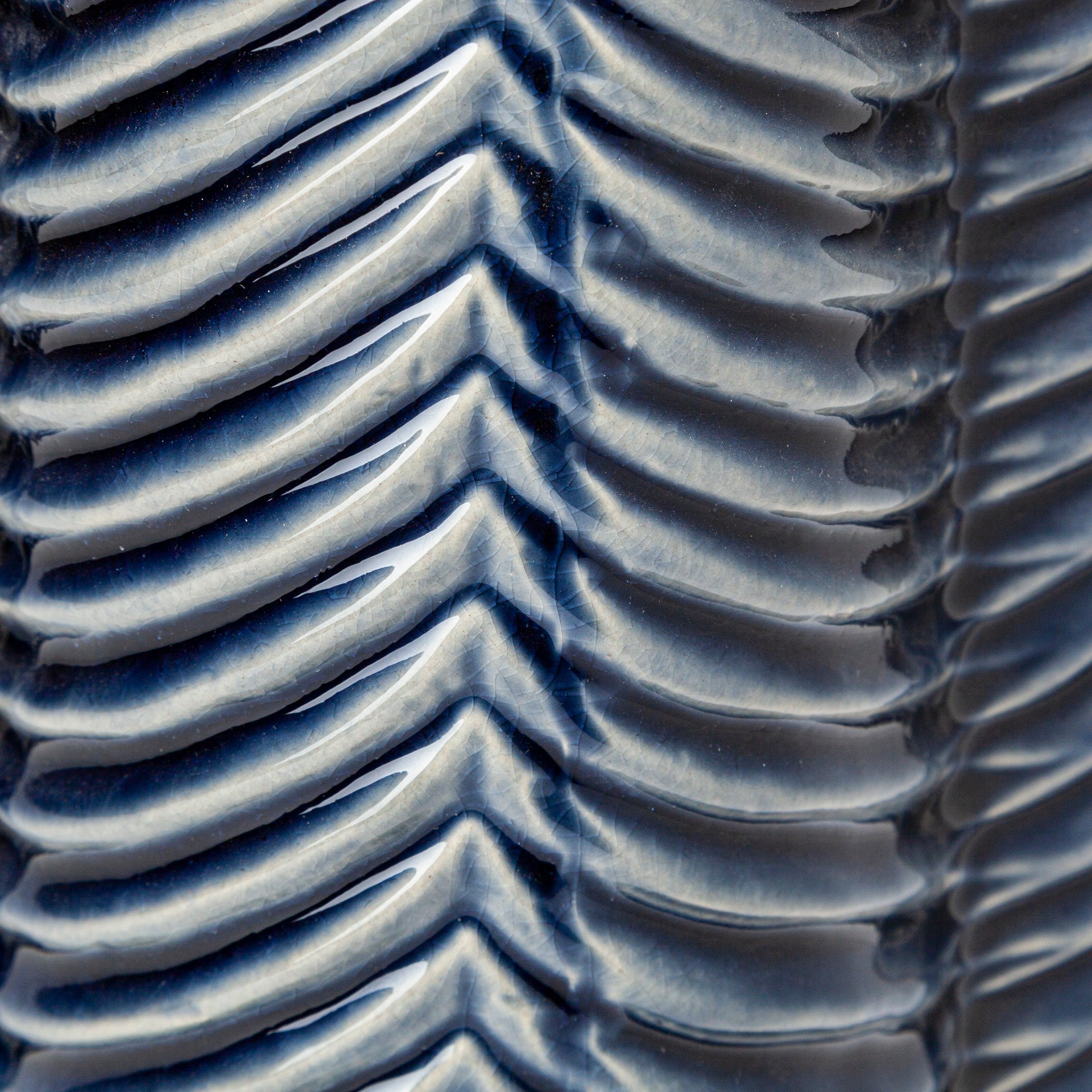 Bashir Navy Ceramic Vase - Small