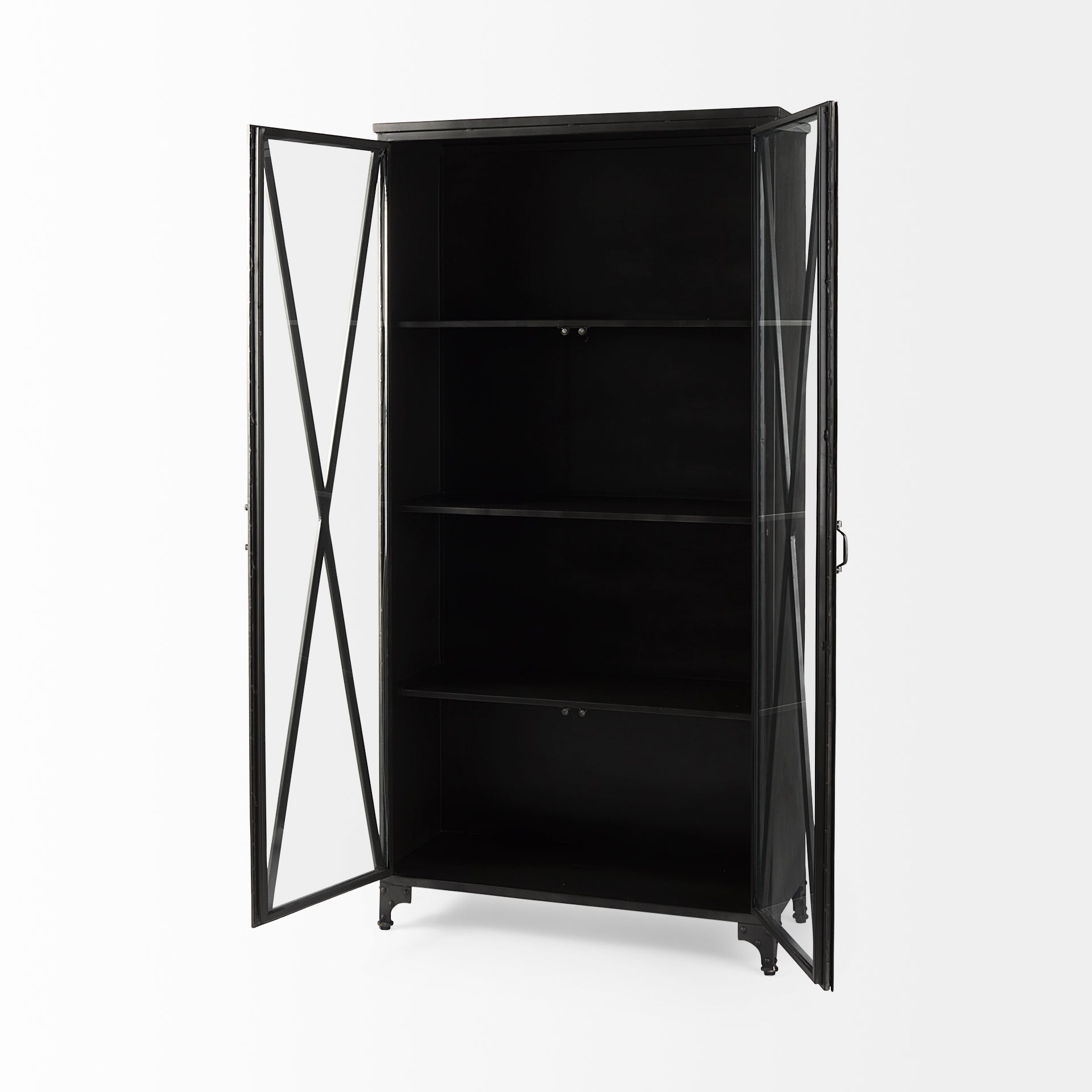 Capreol Black Metal Cabinet