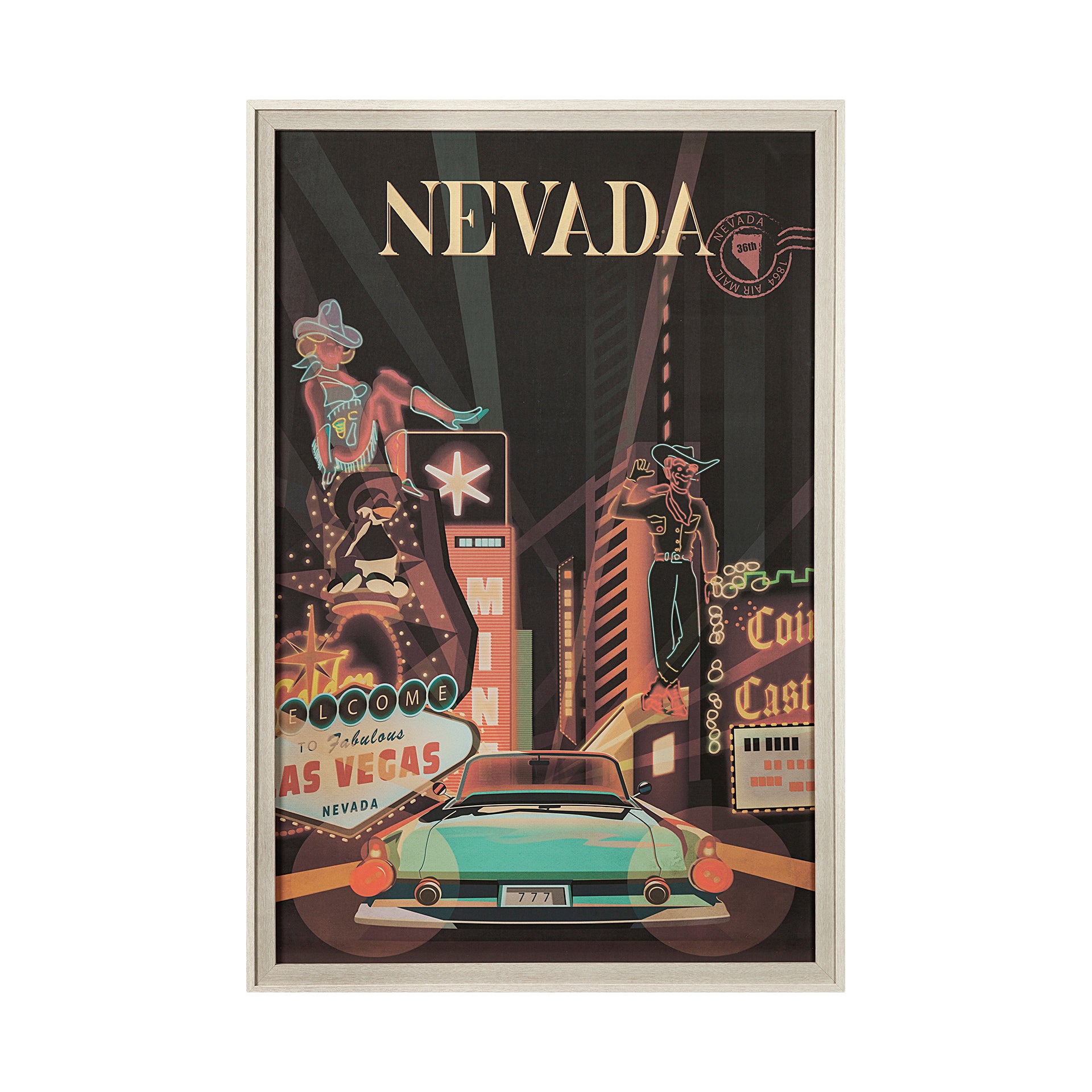 Nevada Go Framed Art