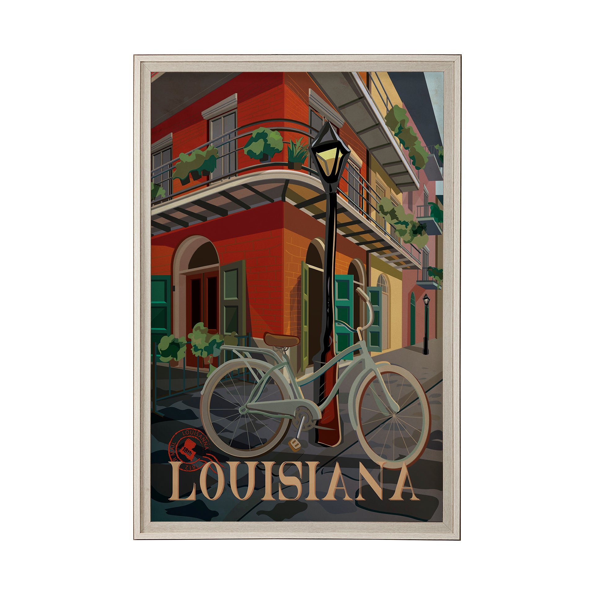 Louisiana Go Framed Art