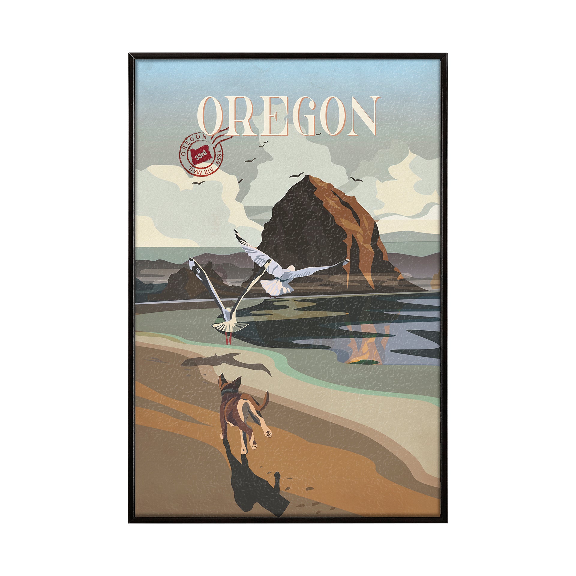 Oregon Go Framed Art