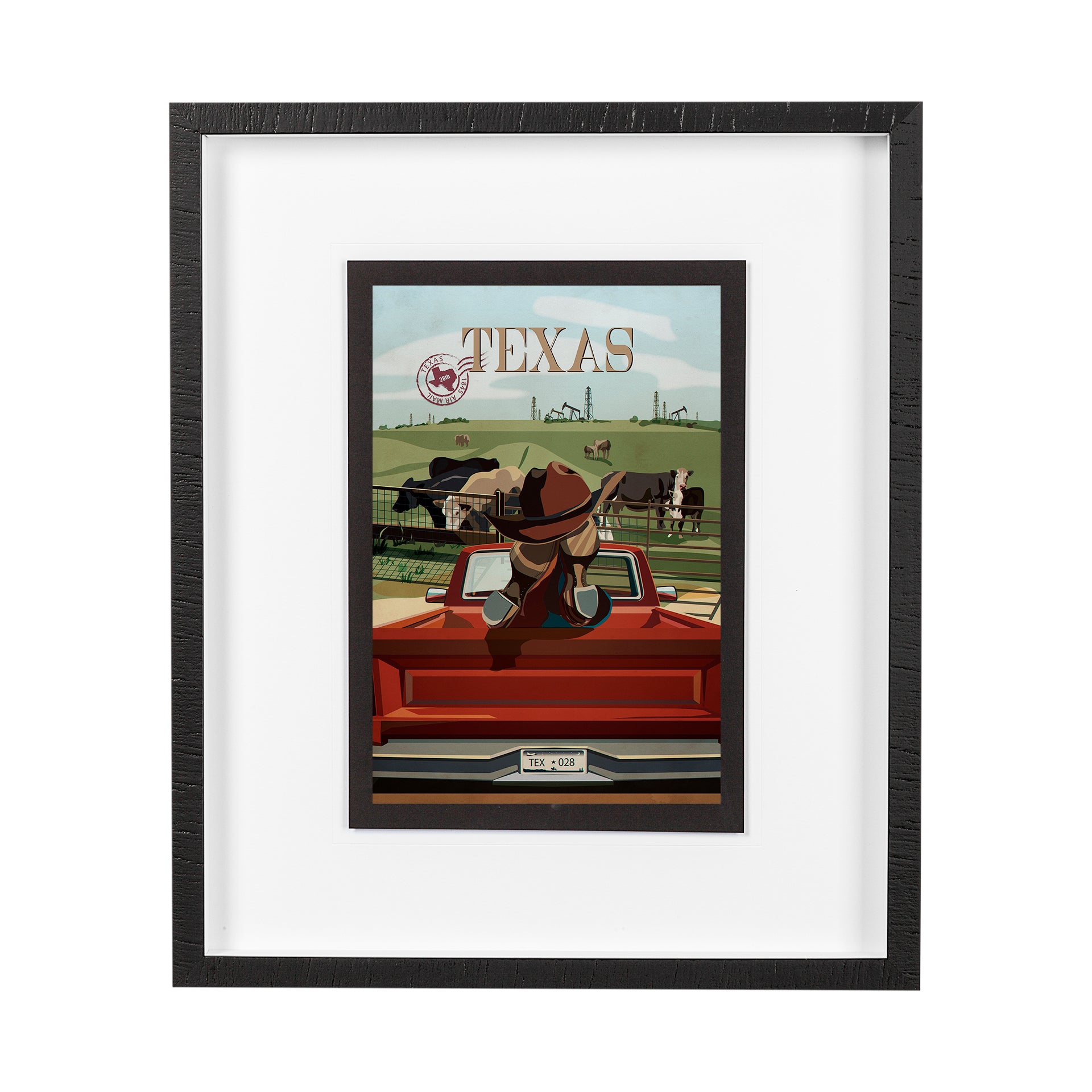 Texas Go Framed Art