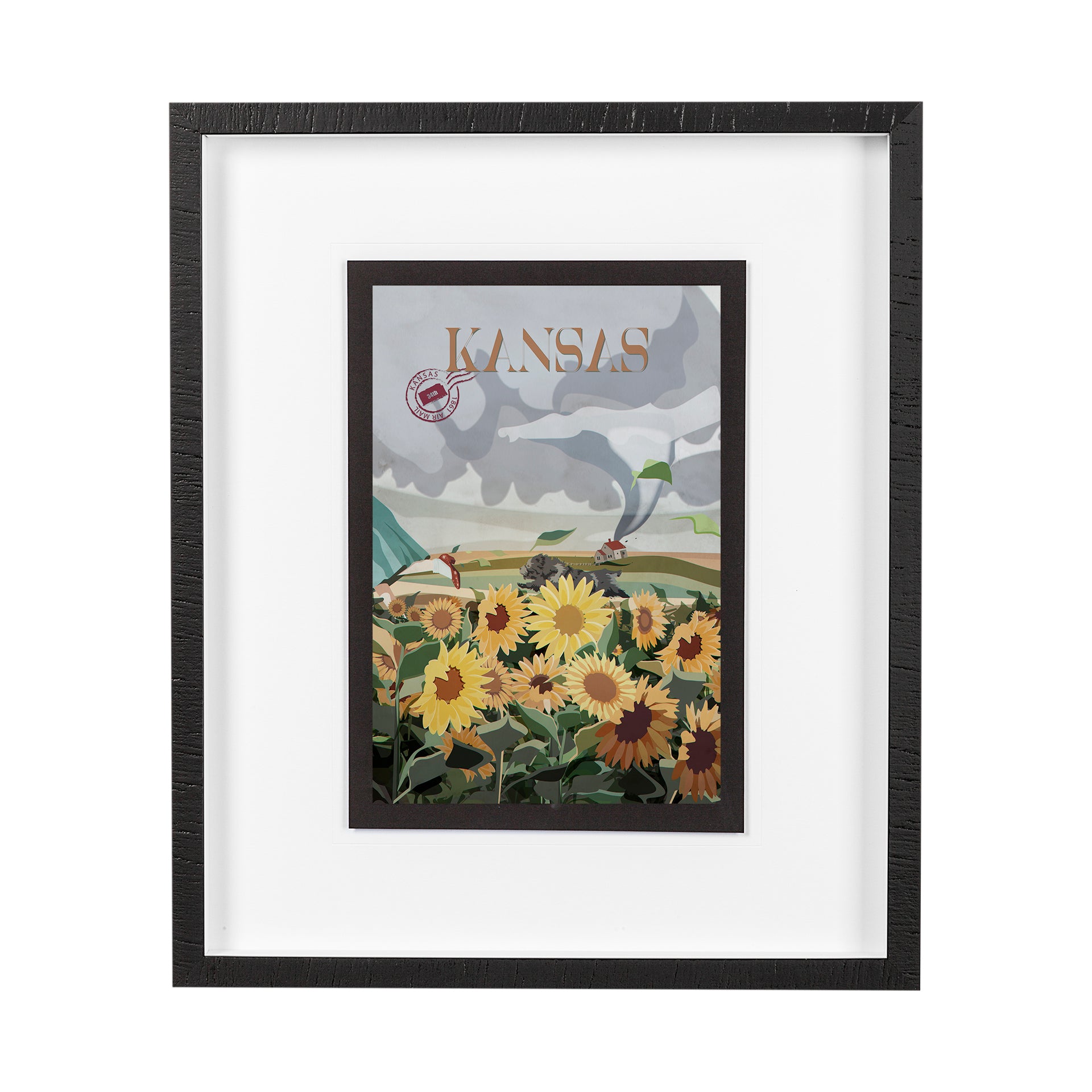 Kansas Go Framed Art