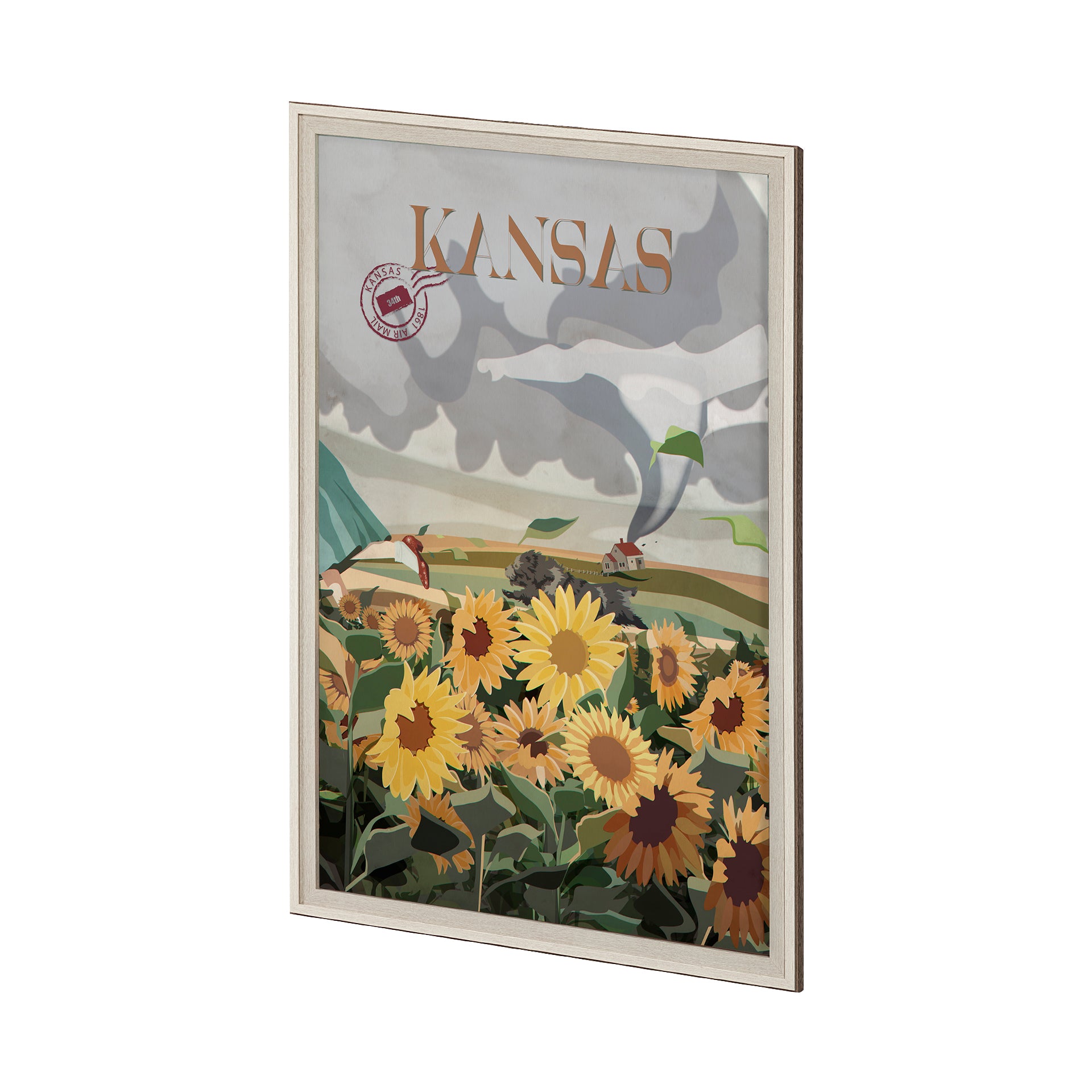Kansas Go Framed Art