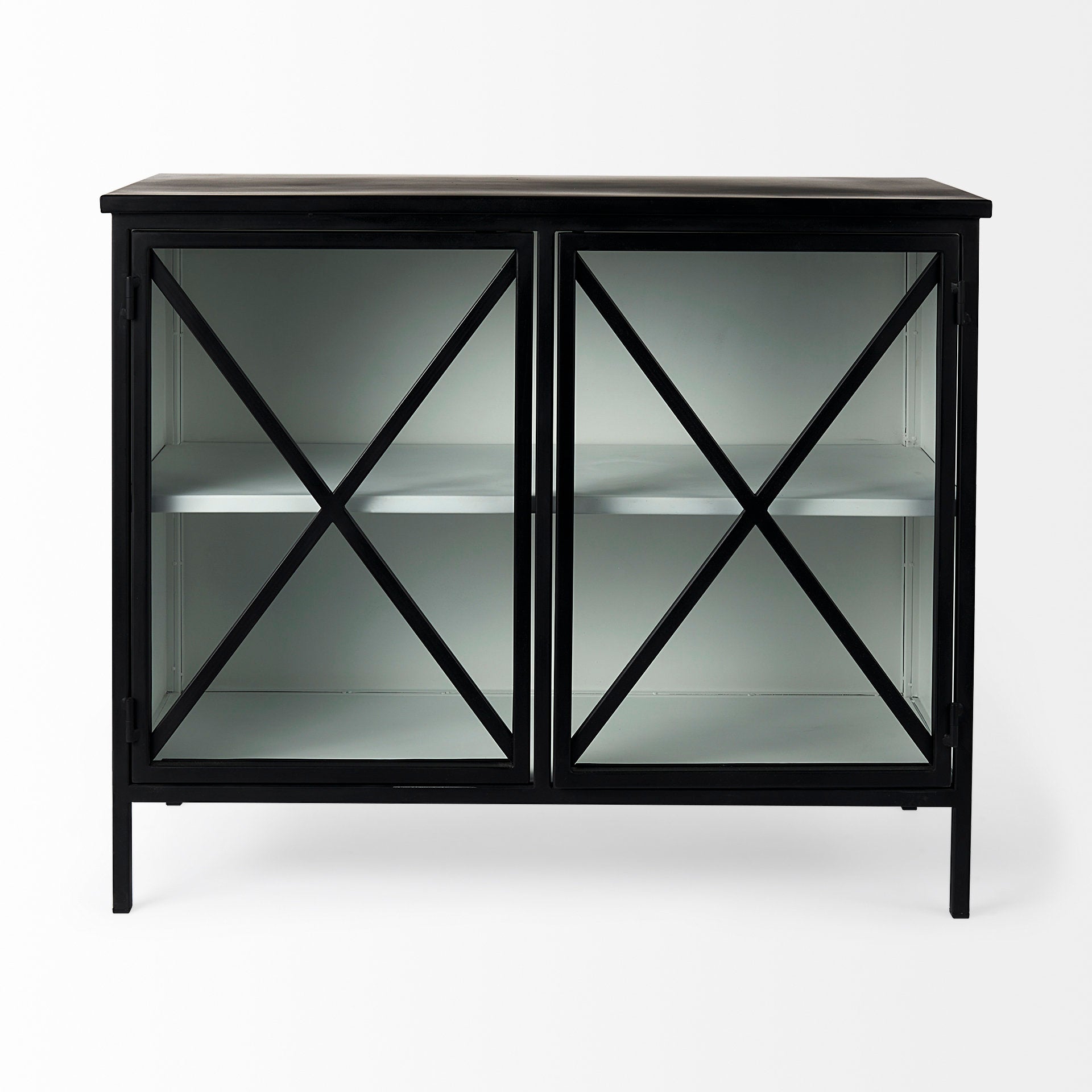 Small accent cabinet with glass deals doors