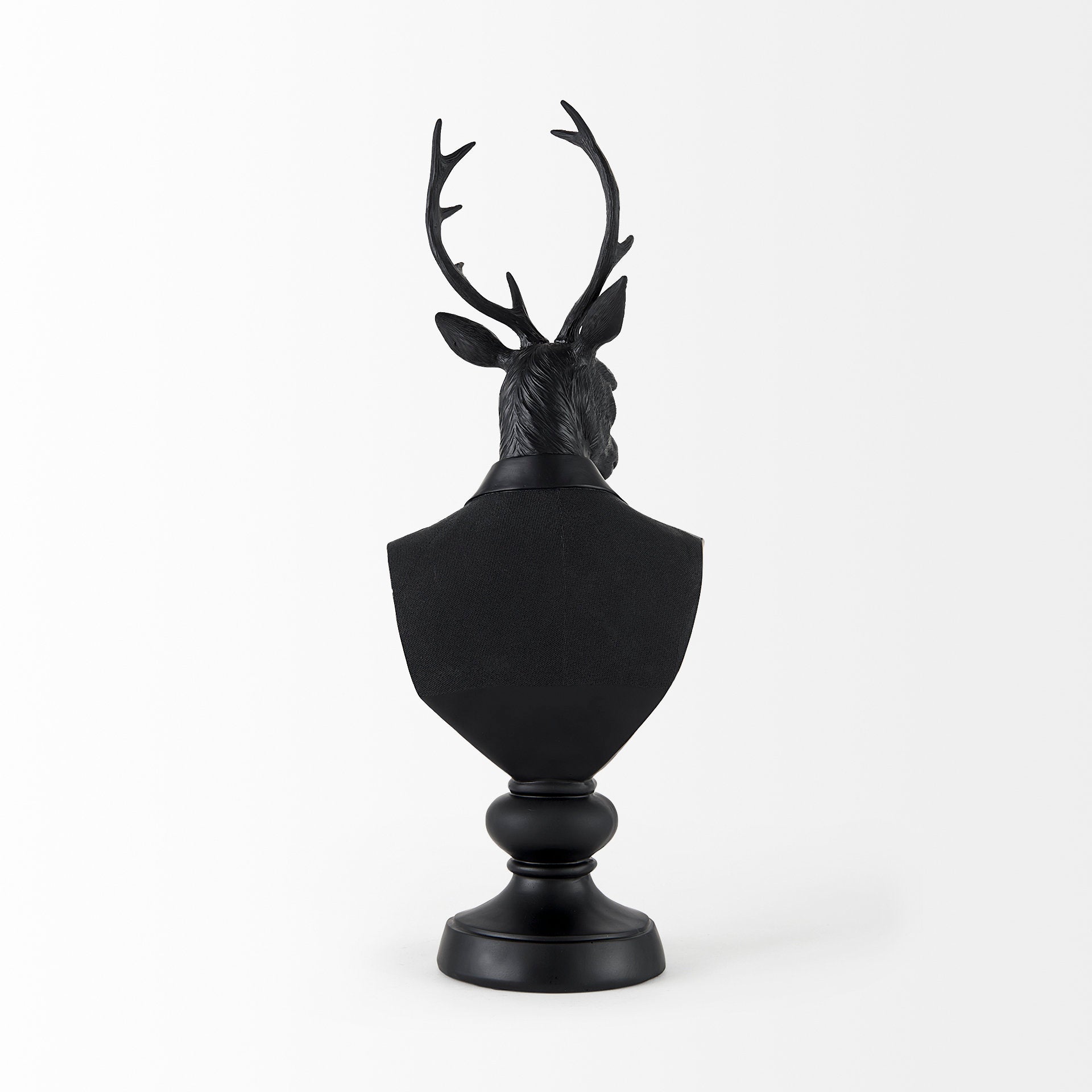 Mozart Black Resin Deer Bust