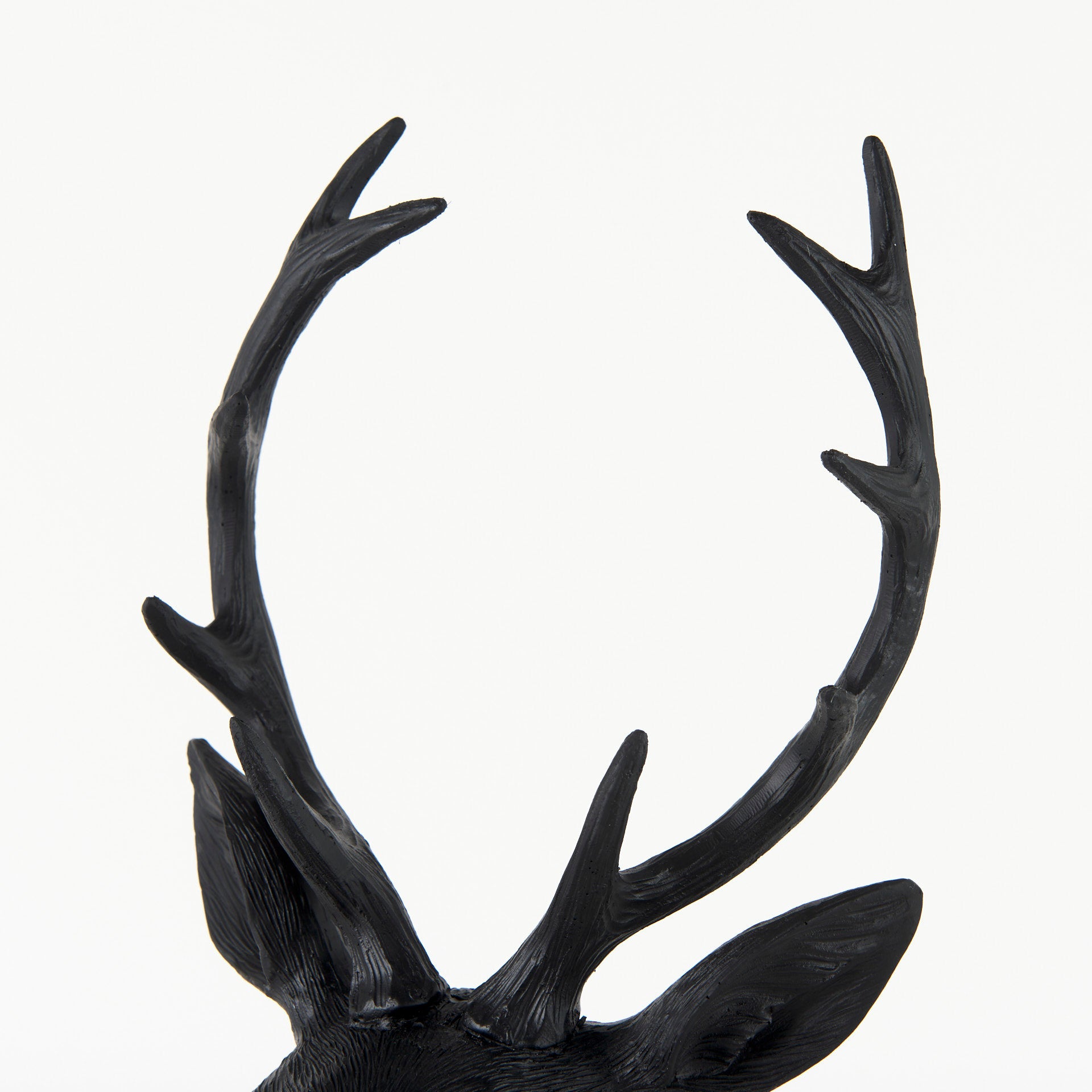 Mozart Black Resin Deer Bust