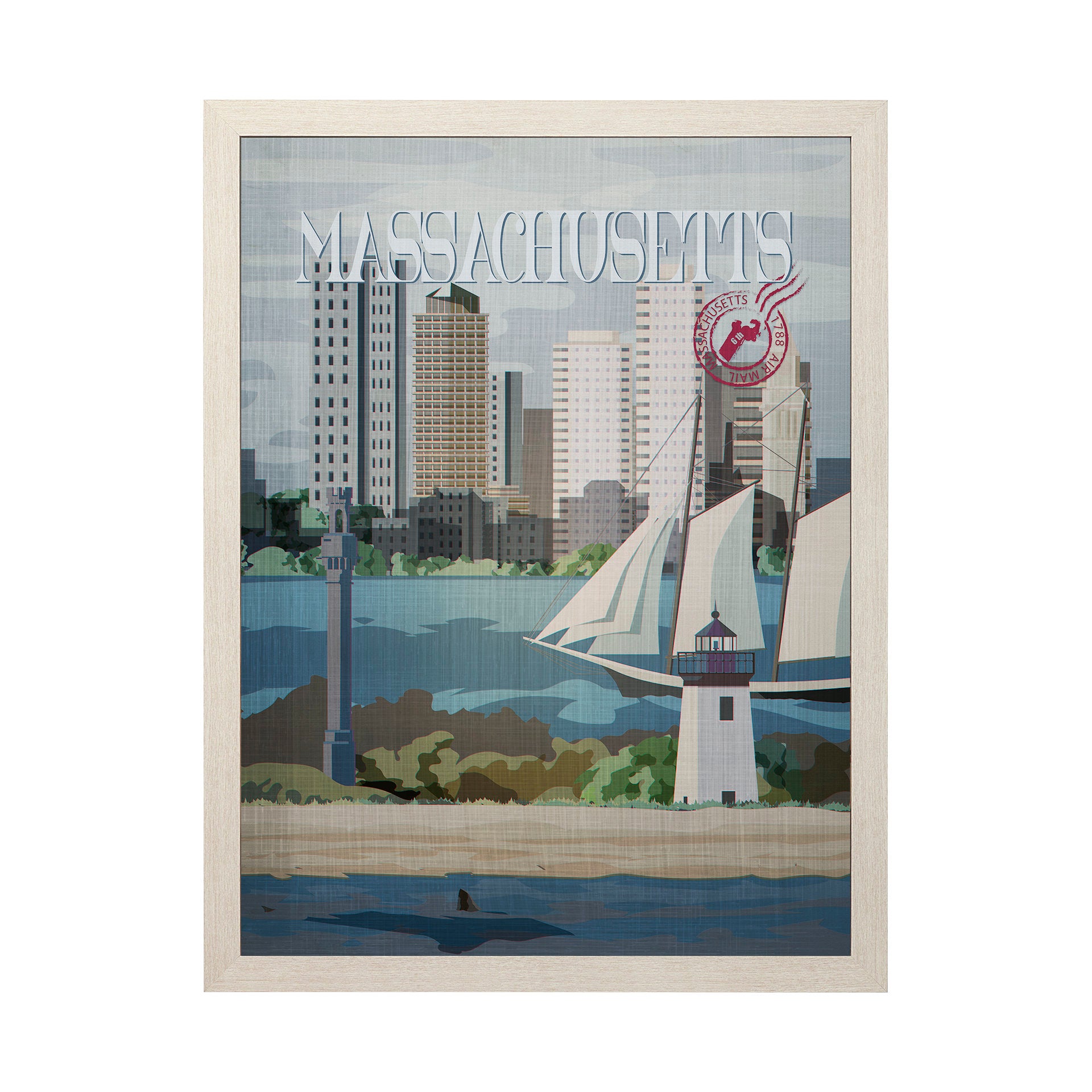 Massachusetts Go Framed Art