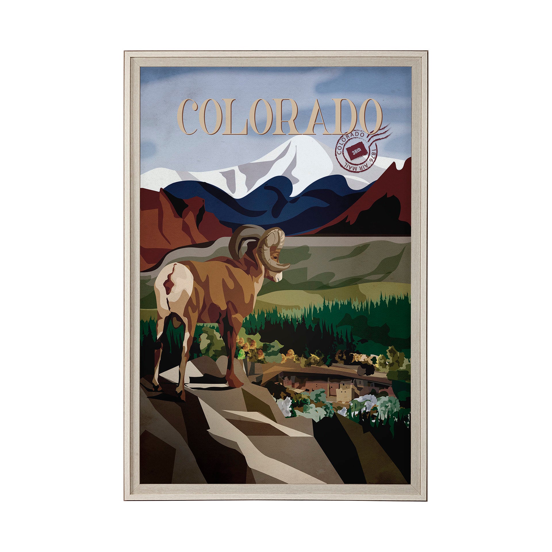 Colorado Go Framed Art