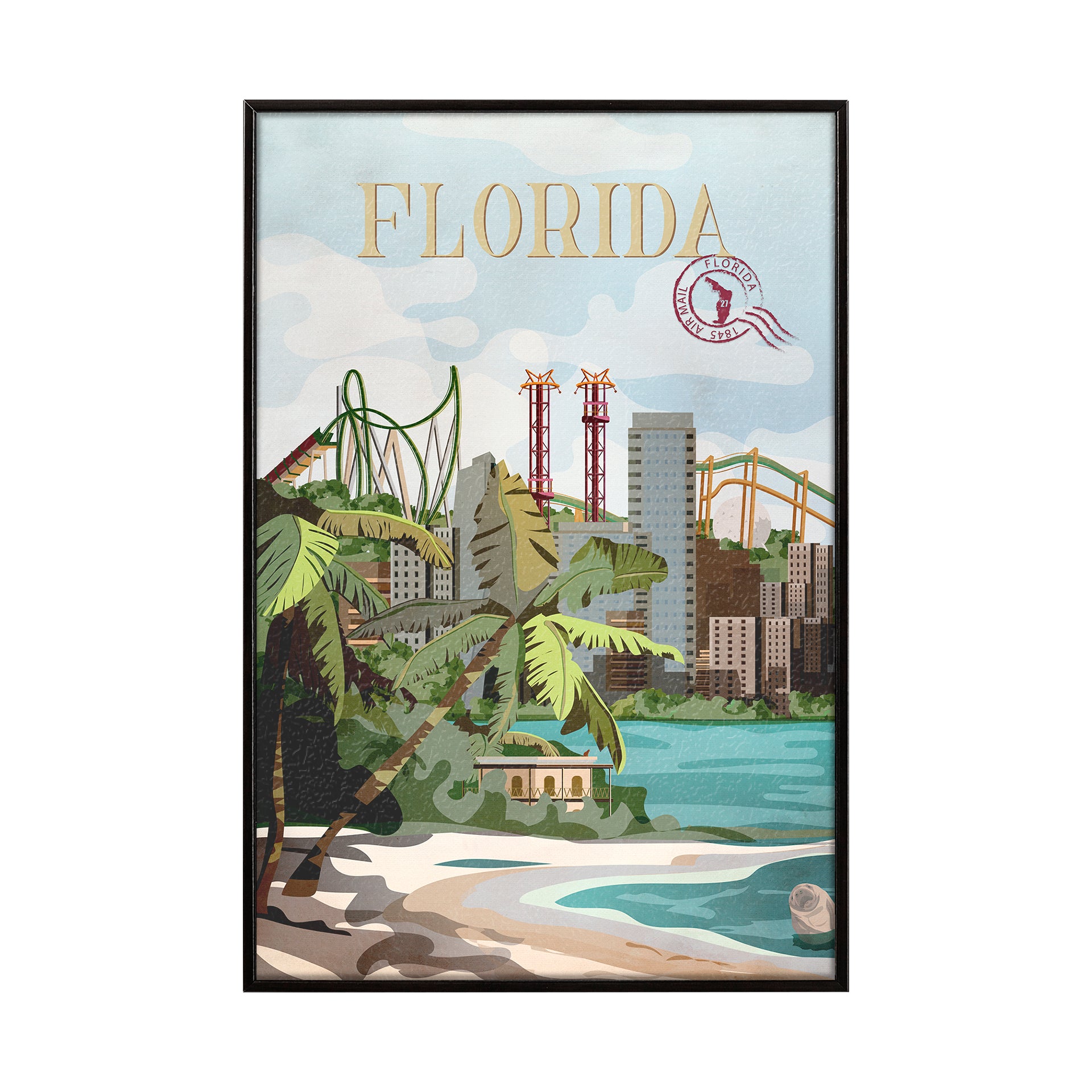 Florida Go Framed Art