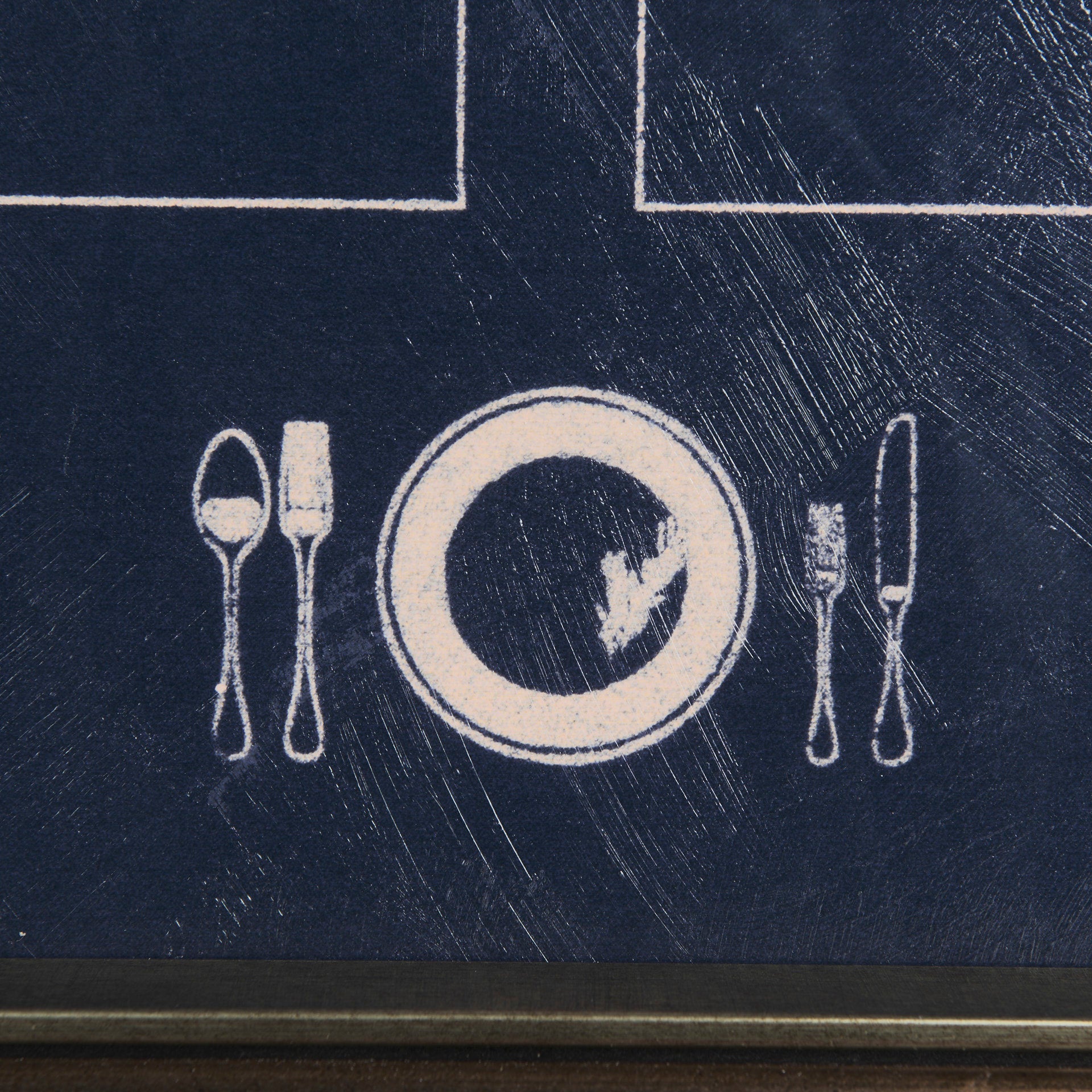 Gold Framed Menu Board