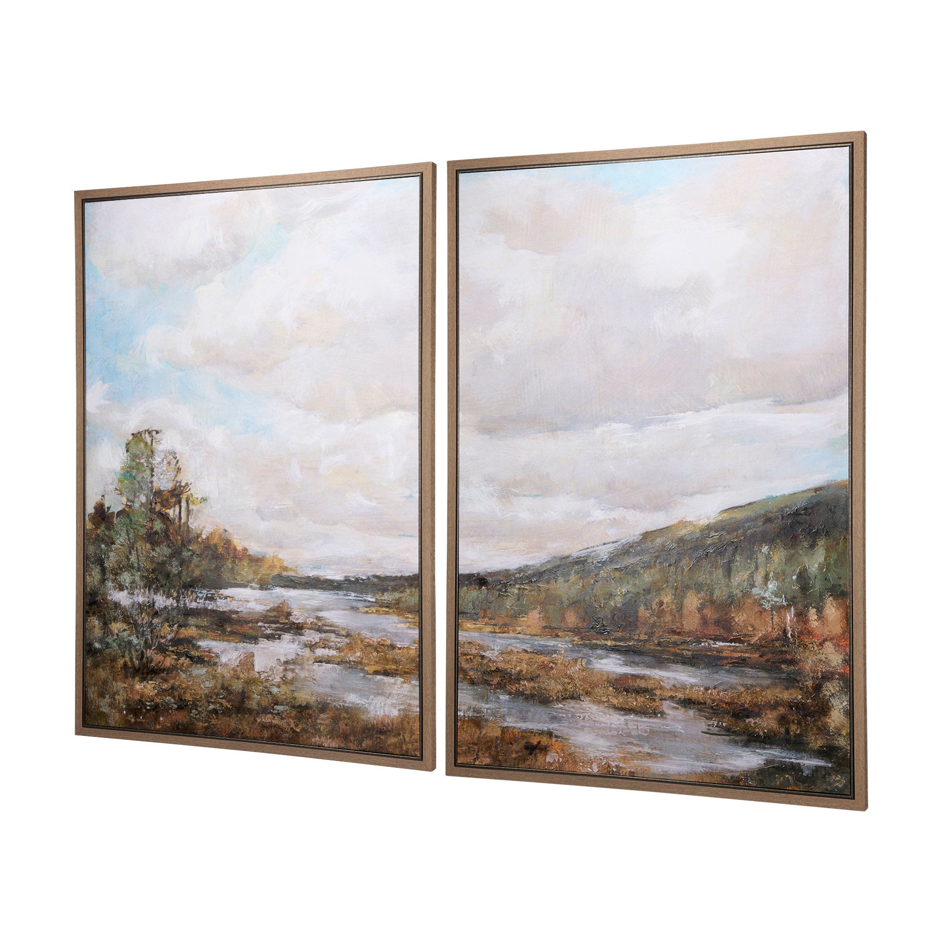River Valley Framed Canvas Art