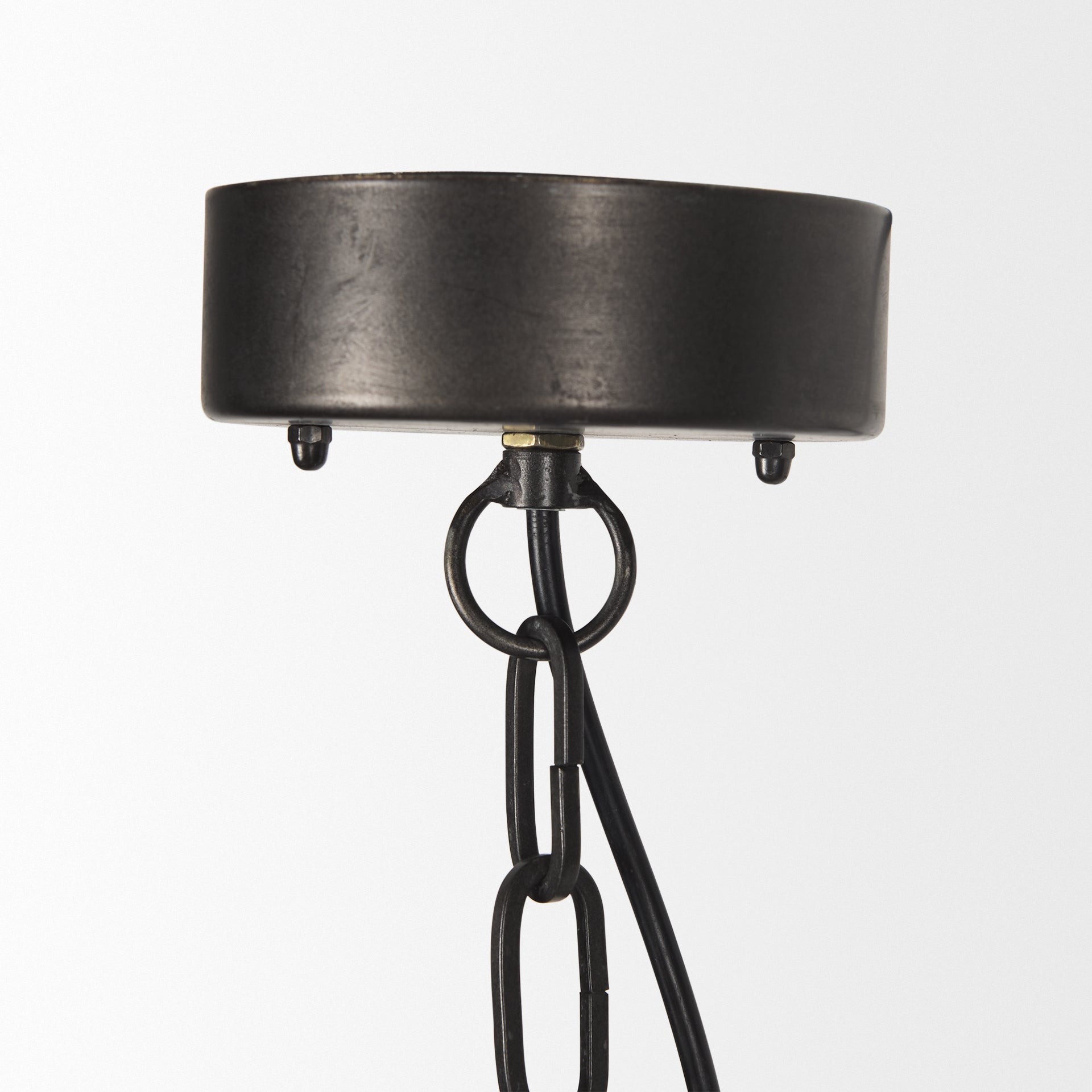 Selma Black Wood Bead Chandelier