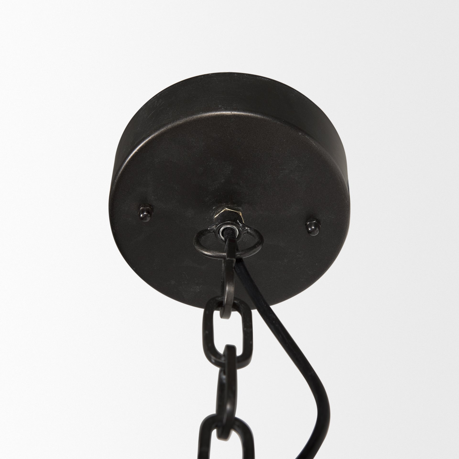 Selma Black Wood Bead Chandelier