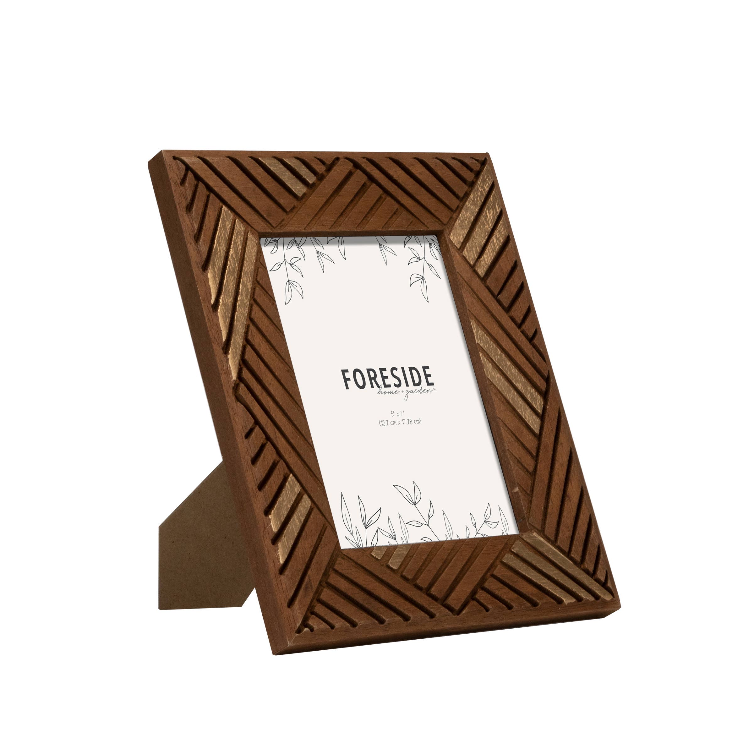 Luana 5x7 Carved Wood Photo Frame