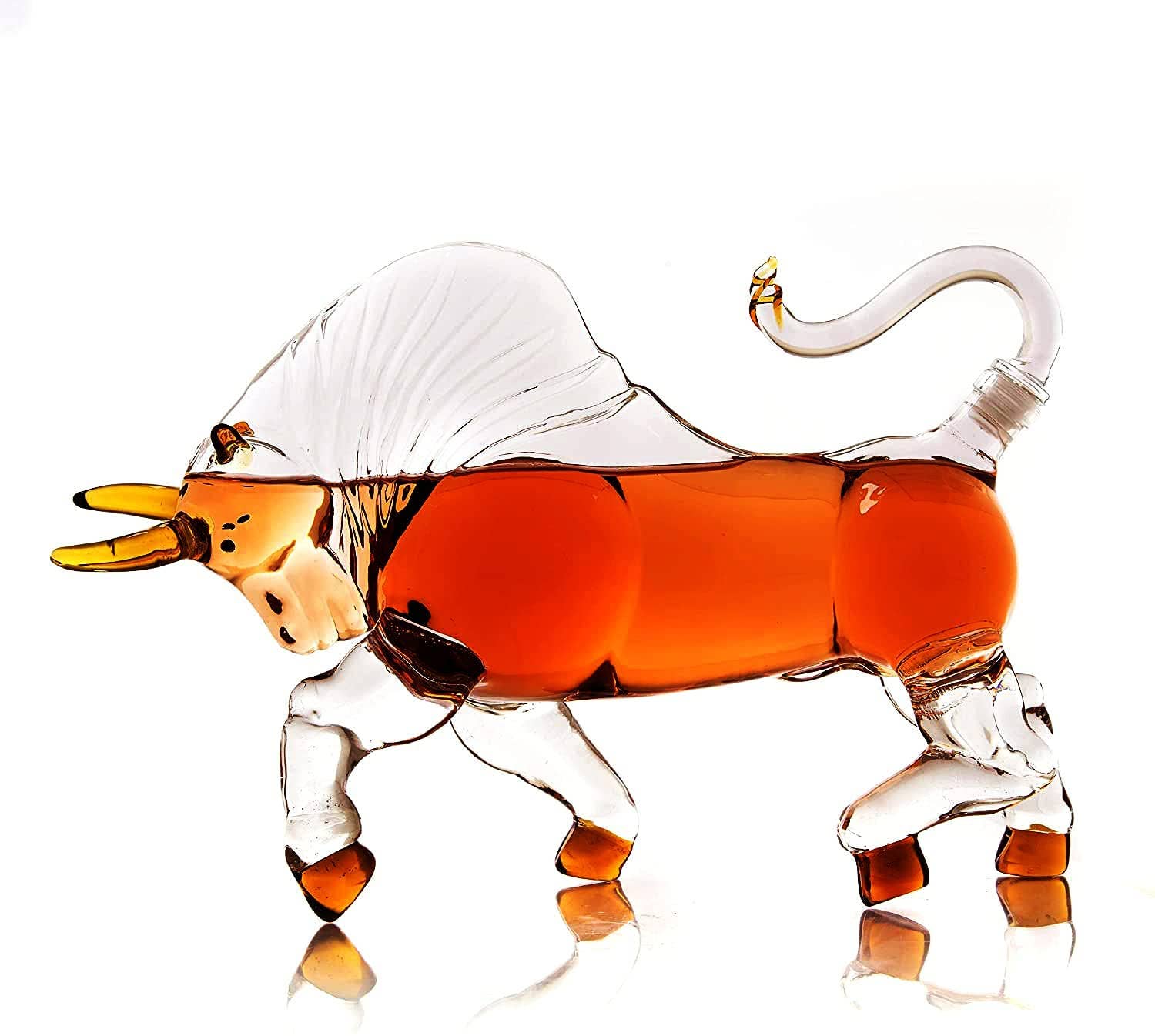 Charging Bull Liquor Decanter