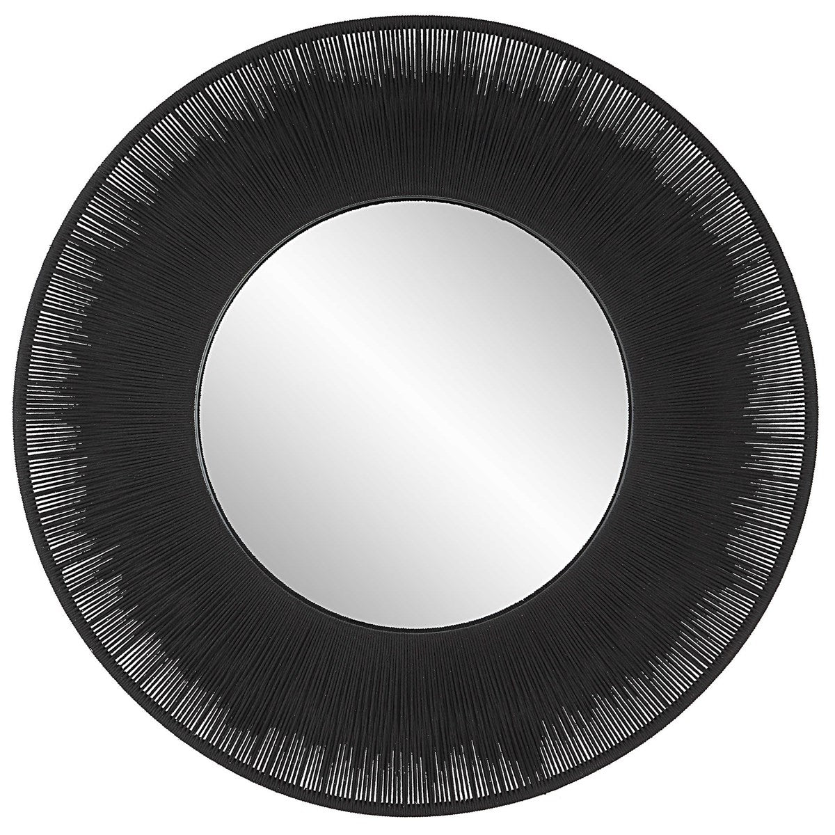Sailors Knot Round Mirror - Black