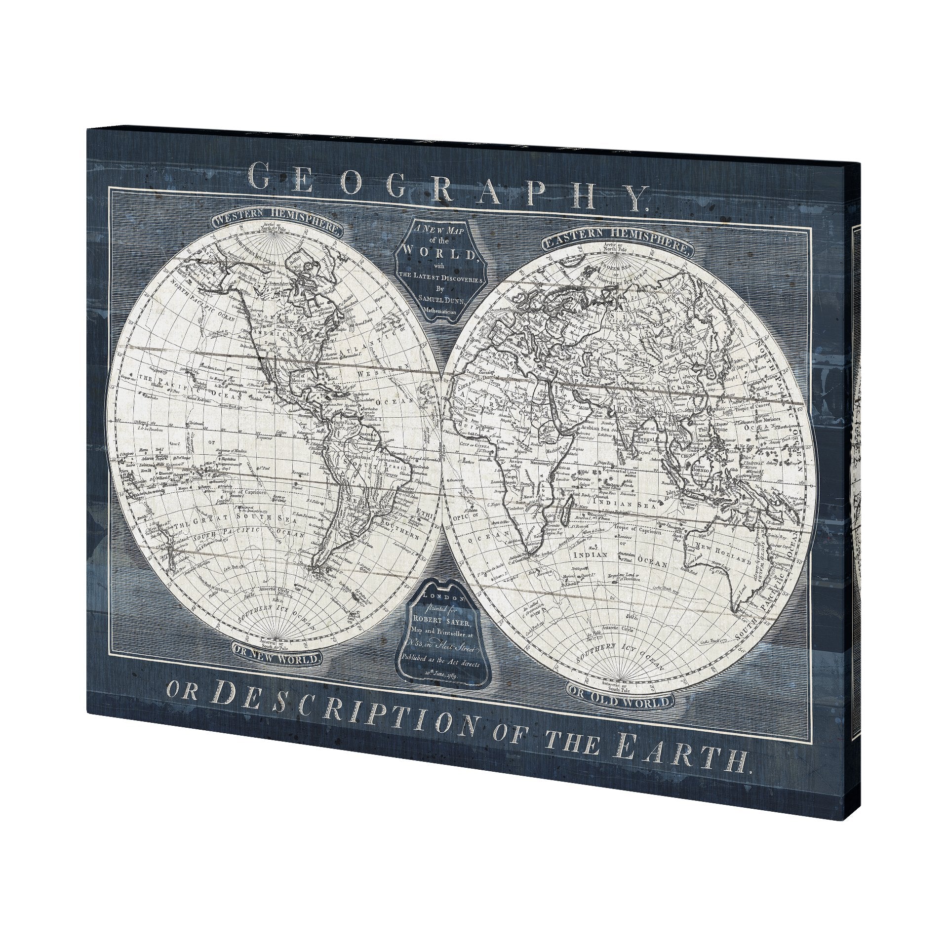 Old World Globe Canvas