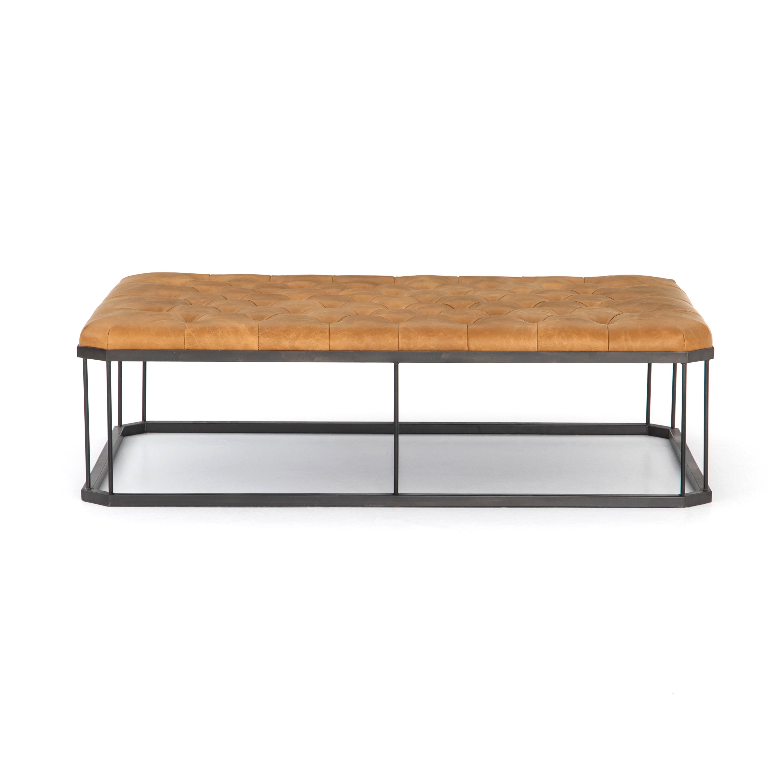 Gibson Leather Ottoman