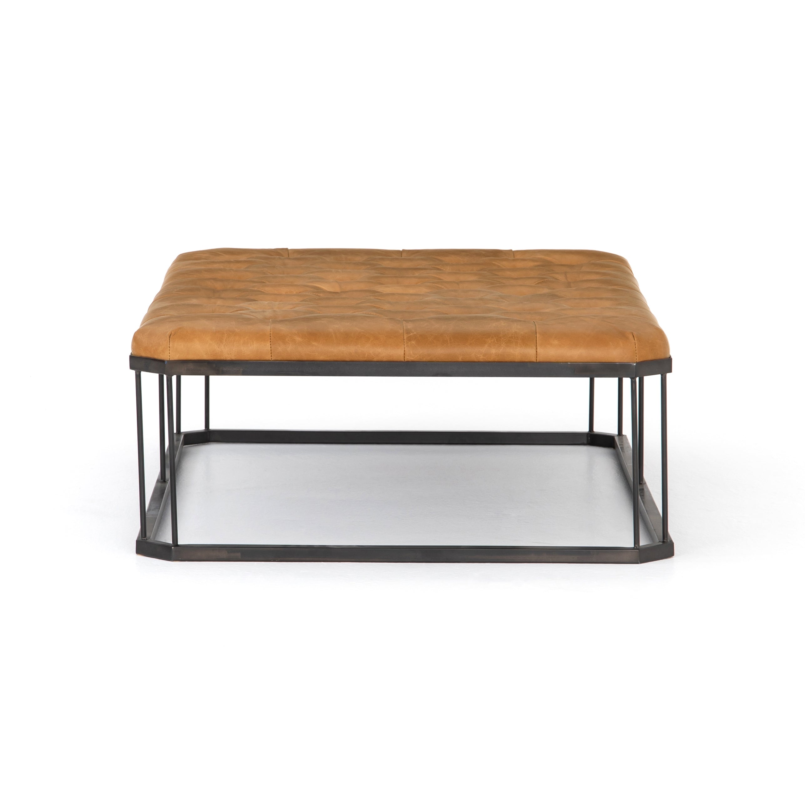 Gibson Leather Ottoman