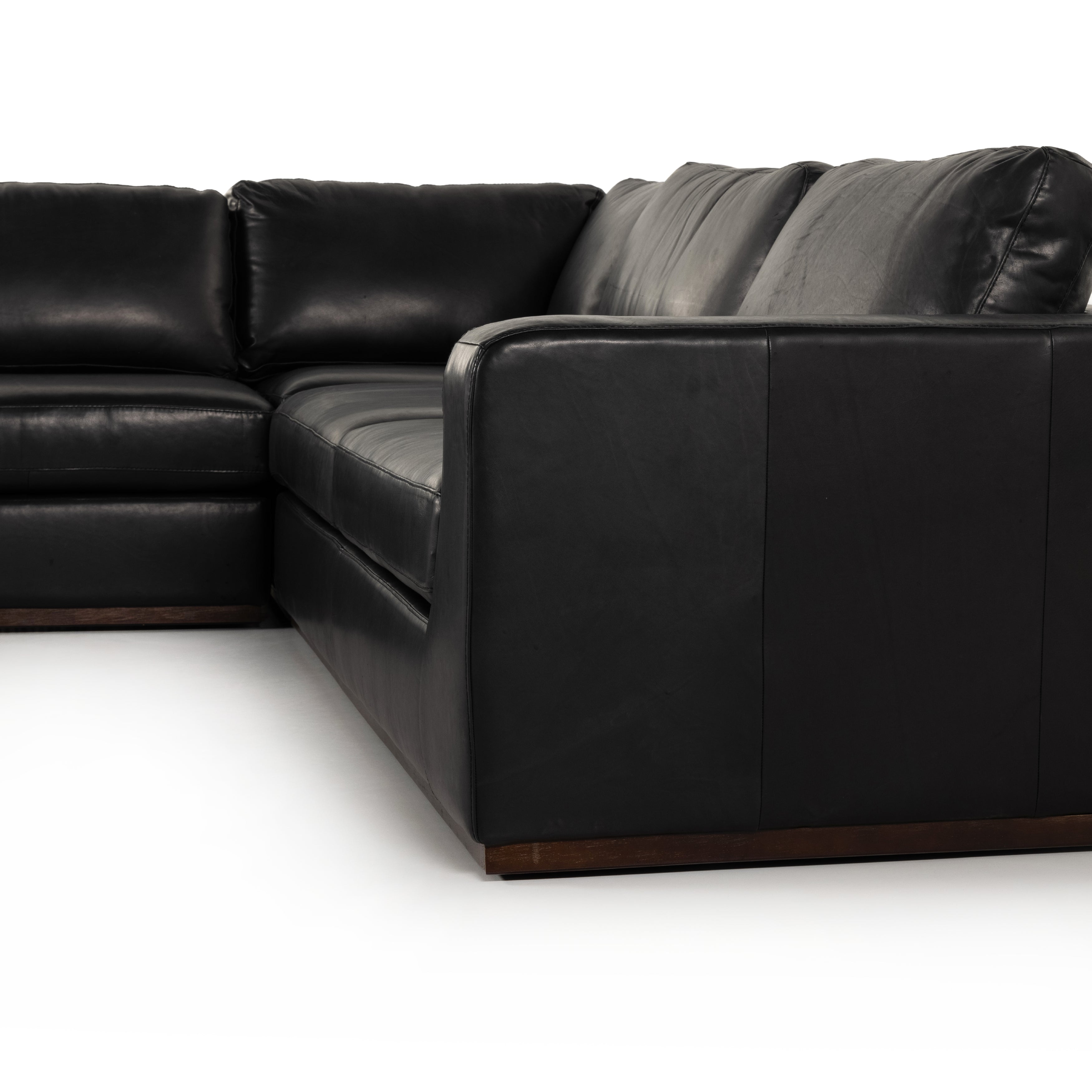 Candice 3-Piece Leather Sectional