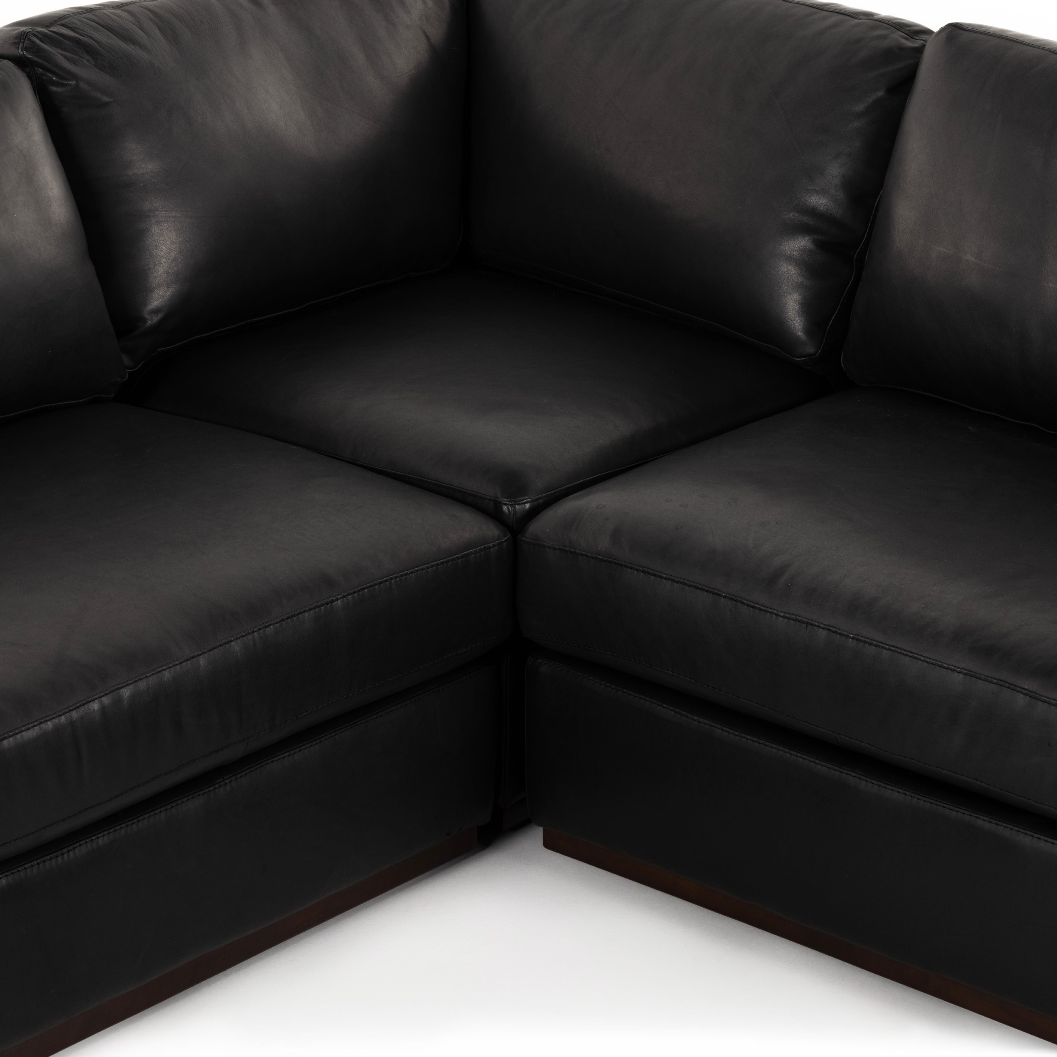 Candice 3-Piece Leather Sectional