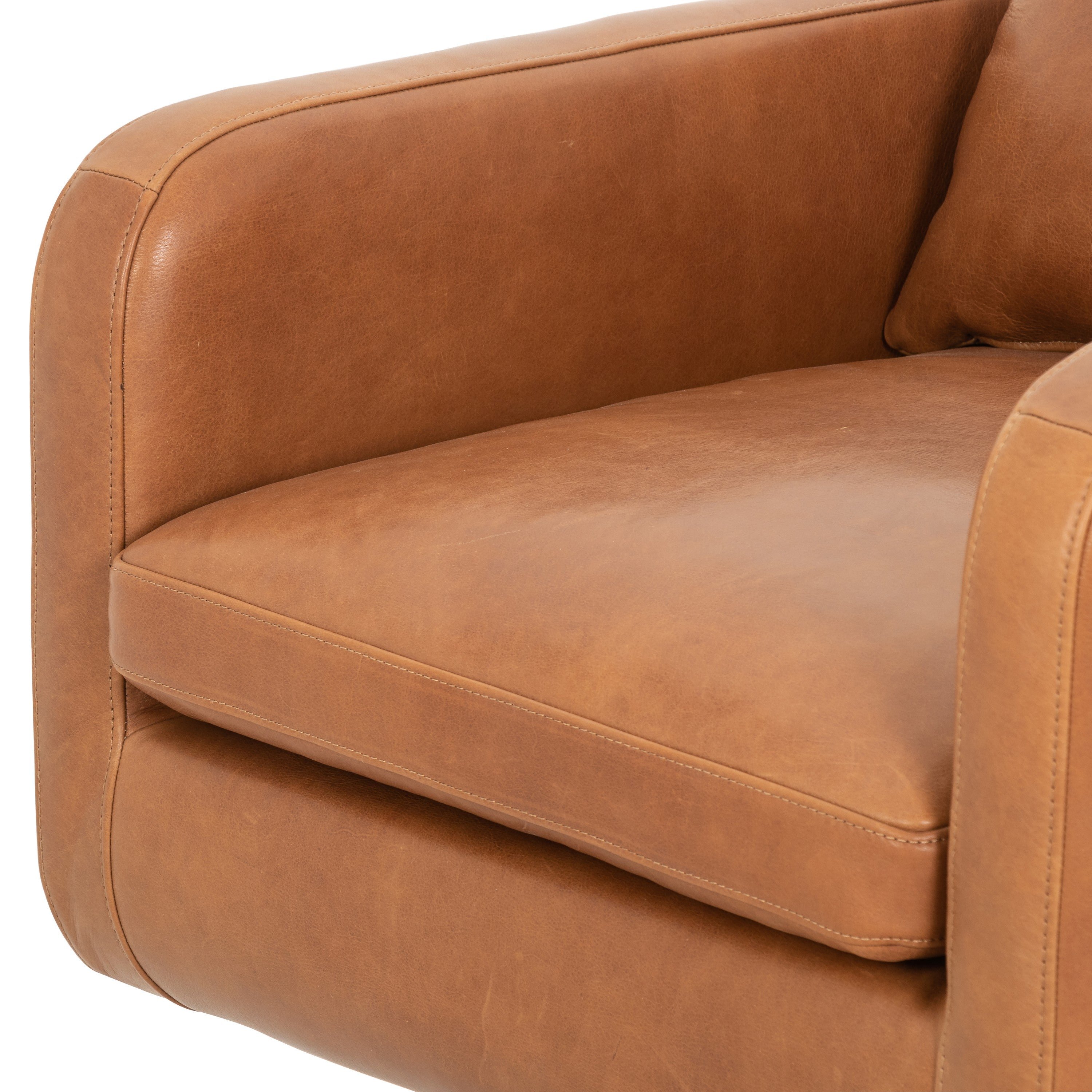 Kai Leather Swivel Chair