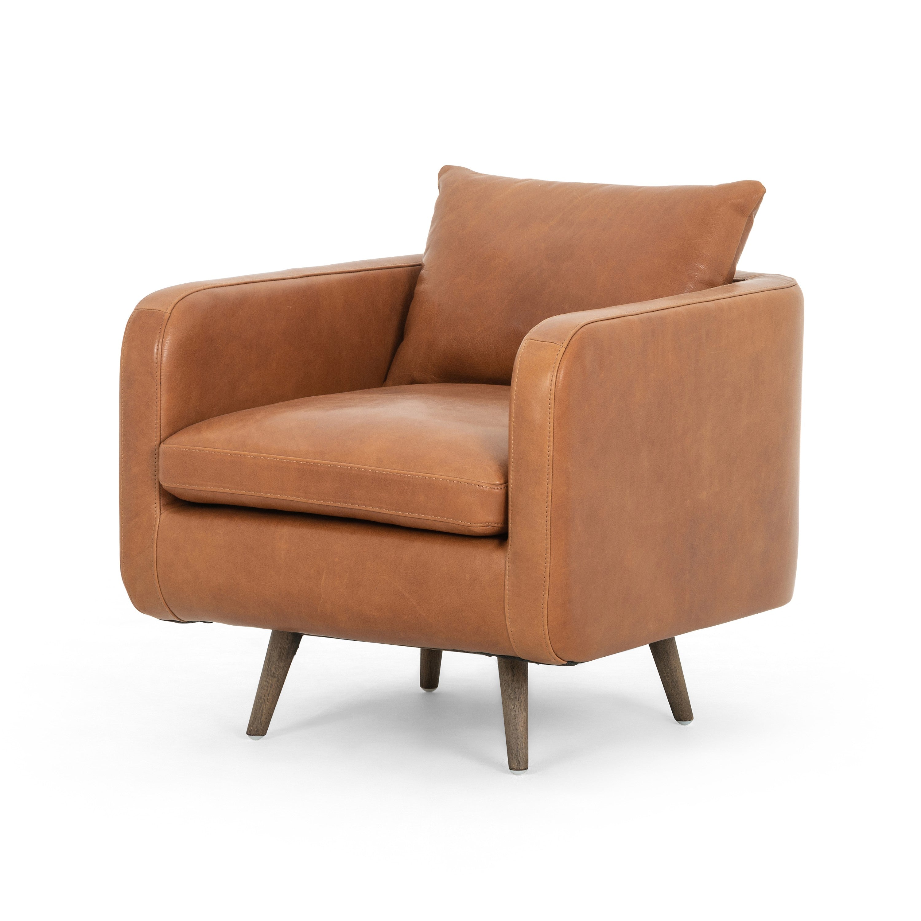 Kai Leather Swivel Chair