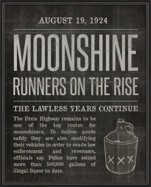 MOONSHINE RUNNERS HEADLINER BLACK