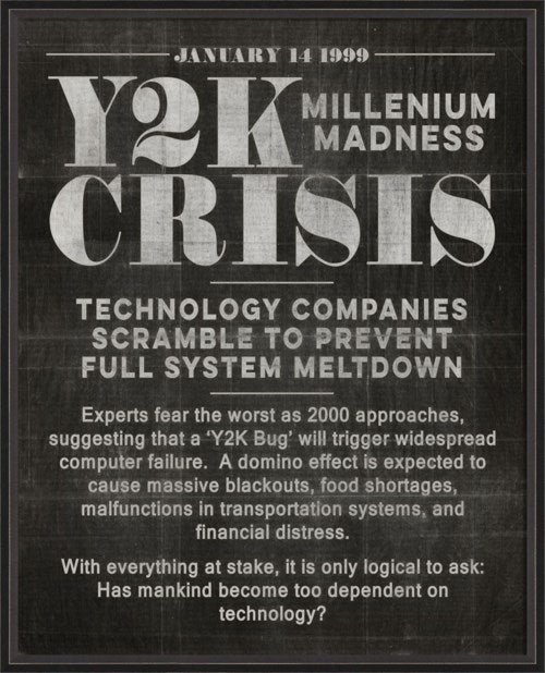 Y2K CRISIS BLACK HEADLINER