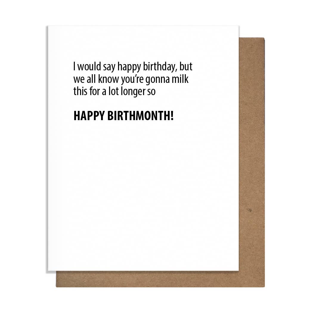 Birth Month Card