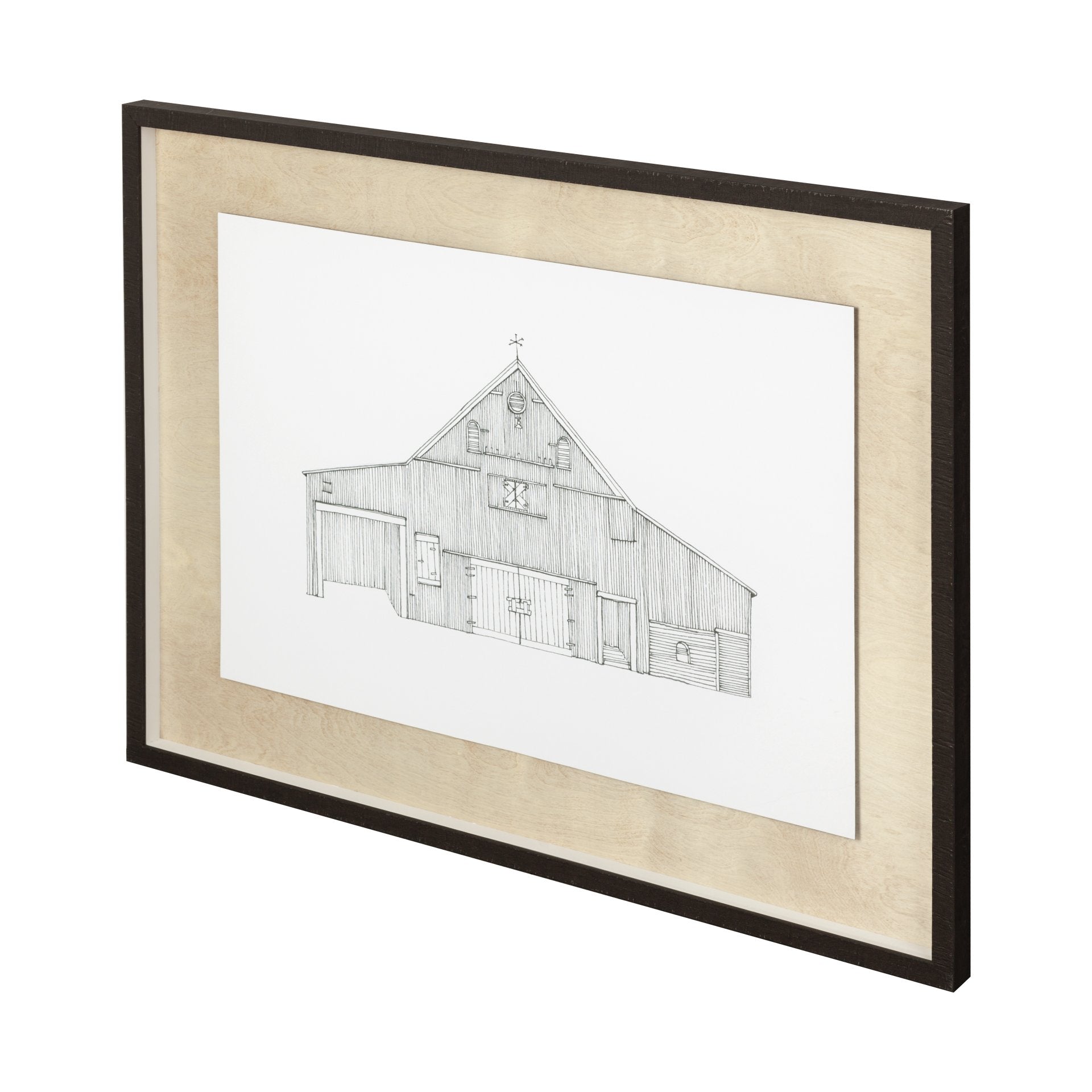 BARN LIFE SKETCH WOOD BACKING