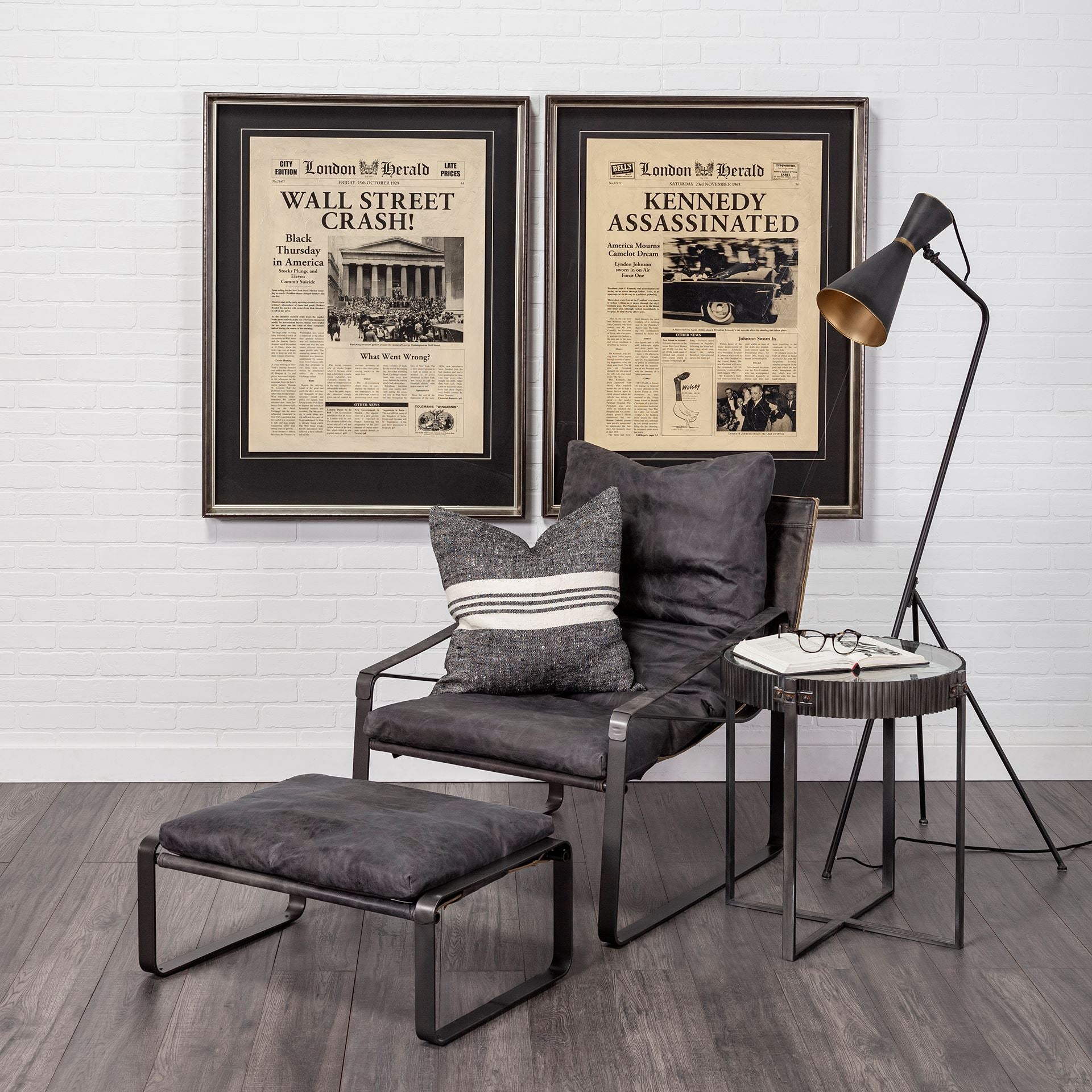 Kennedy Assassinated News Headliner Art