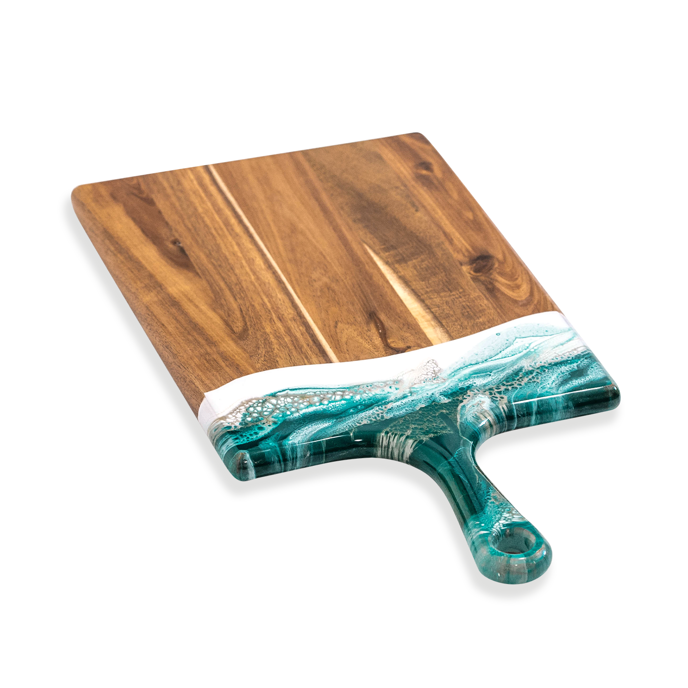 Acacia Resin Cheeseboard- Large Emerald
