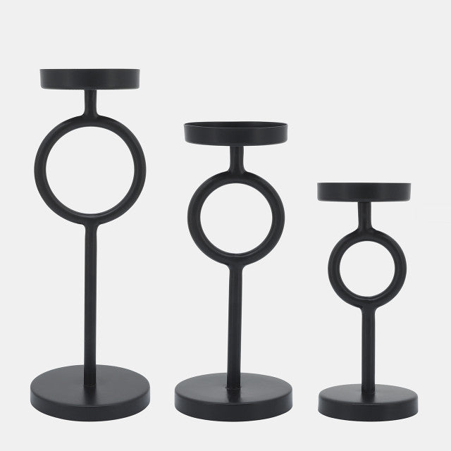 Black Ring Candle Holder