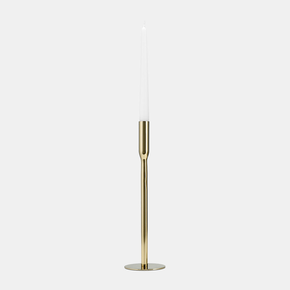 Brass Linear Taper Candle Holder